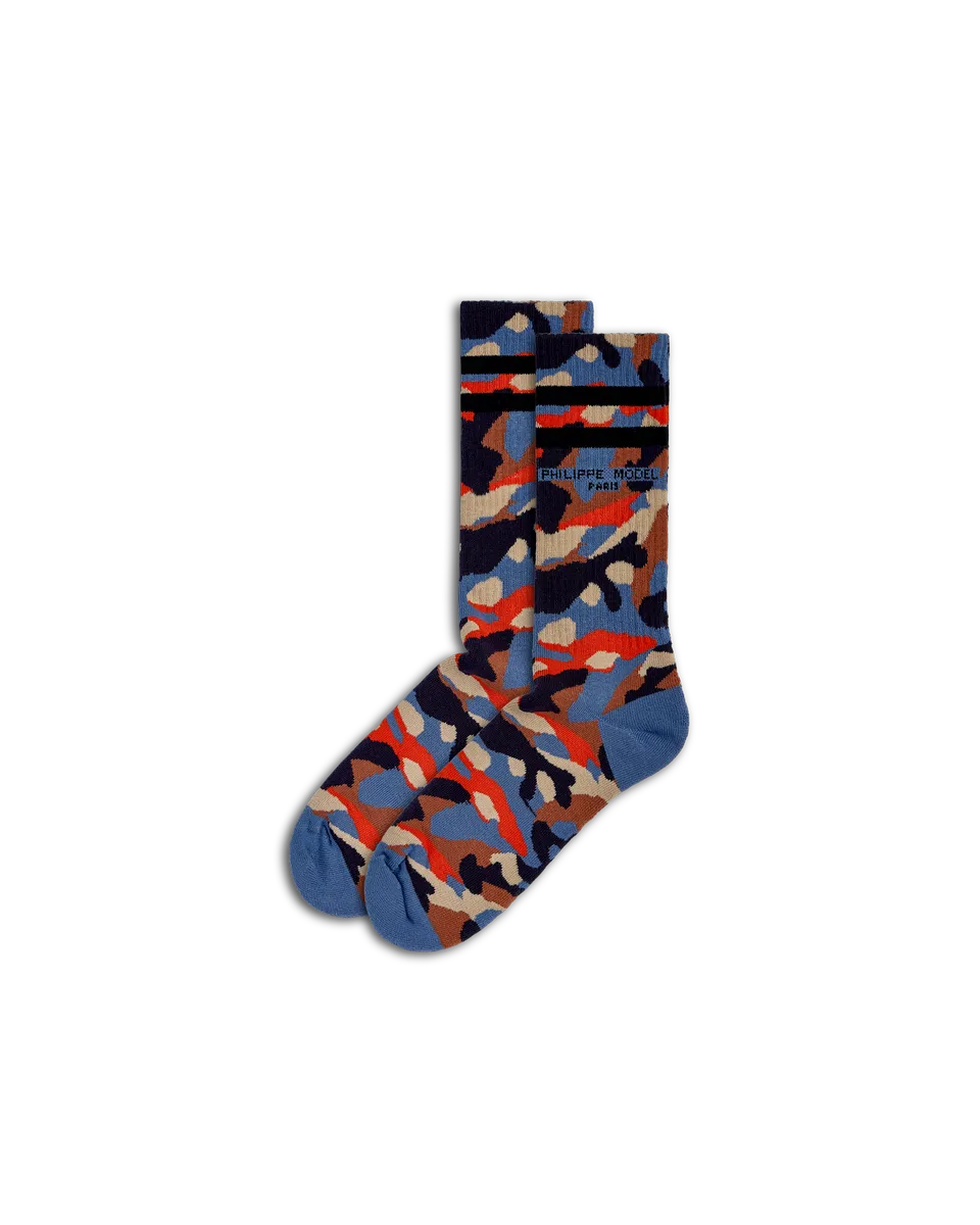 philippe-model-baumwoll-socken-orange-avion-unisex image 1