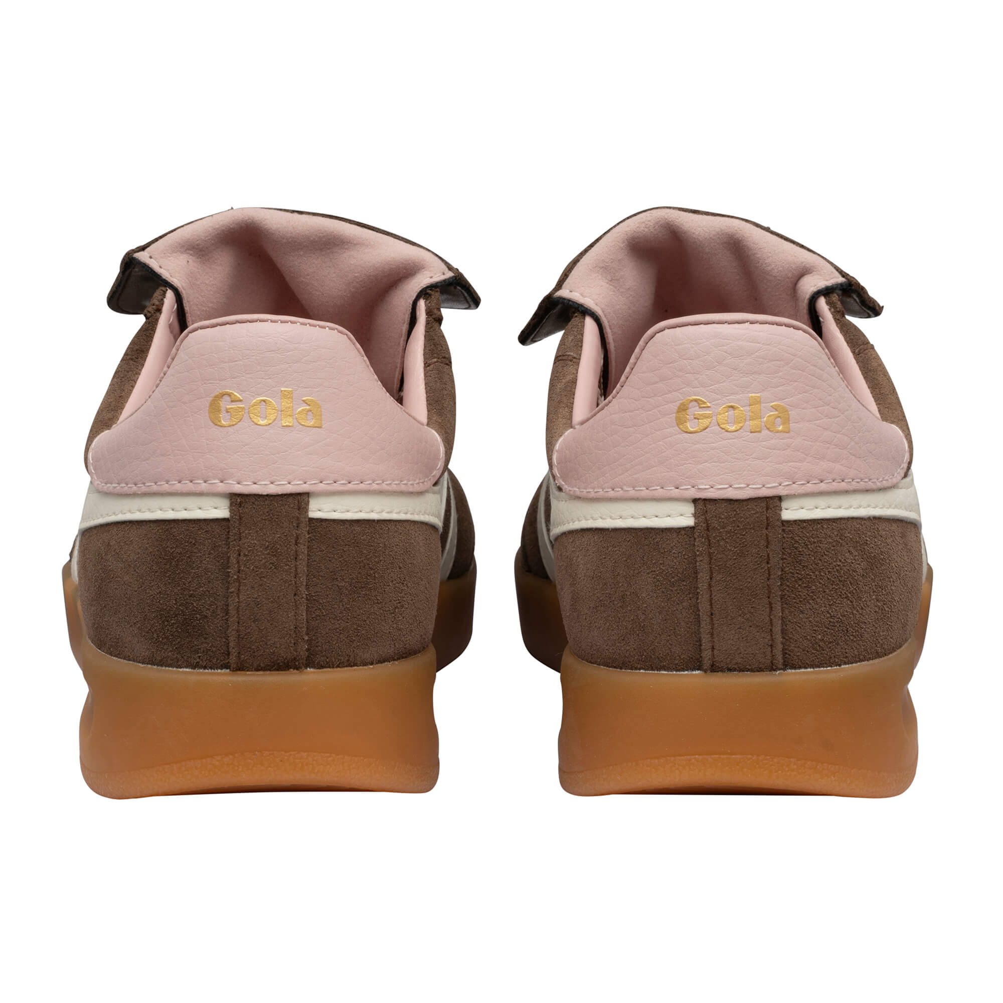 gola-stadia-86-damen-sneaker-otterbraun-wildleder-kreidepink image 4