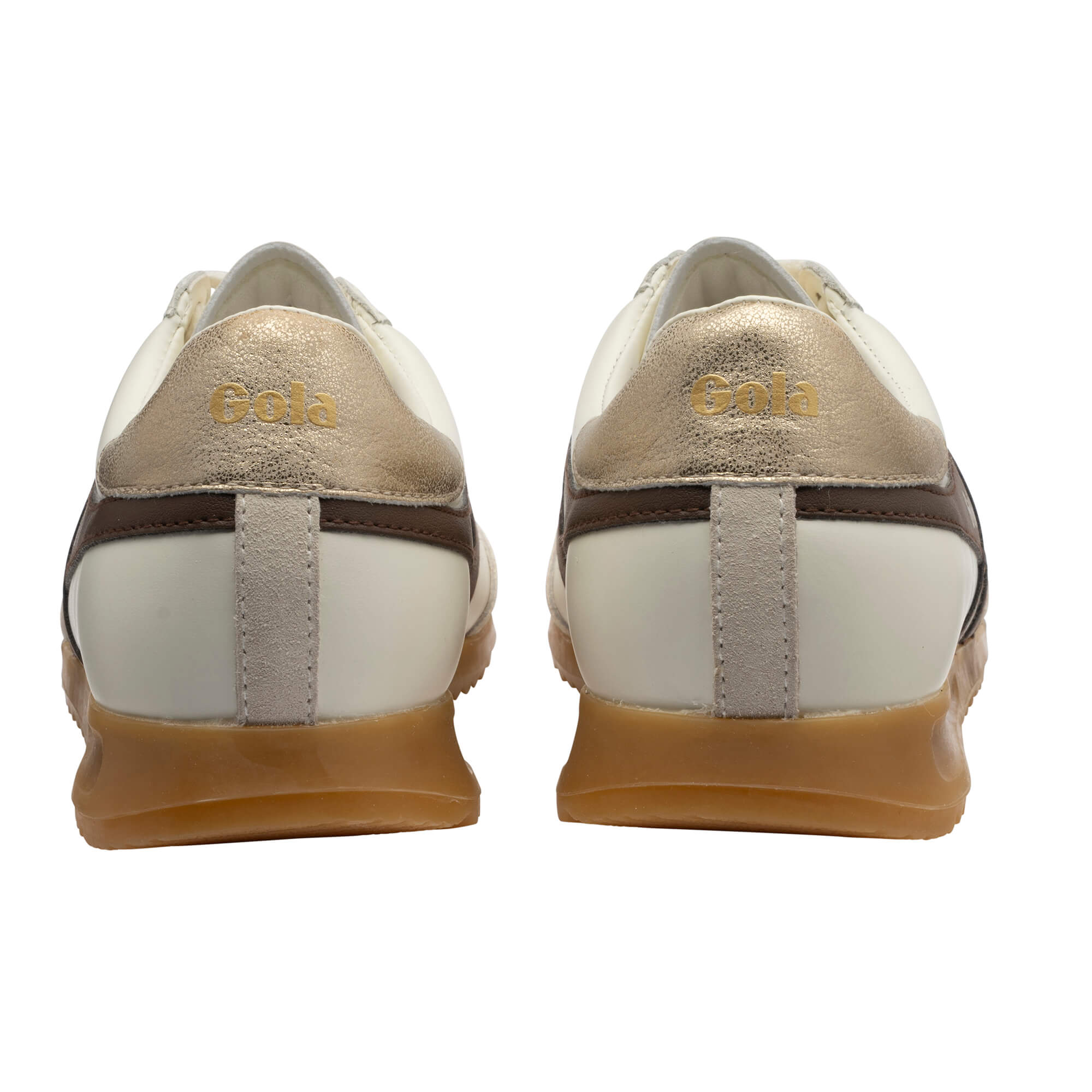 gola-torpedo-damen-sneaker-leder-off-white-dunkelbraun image 4