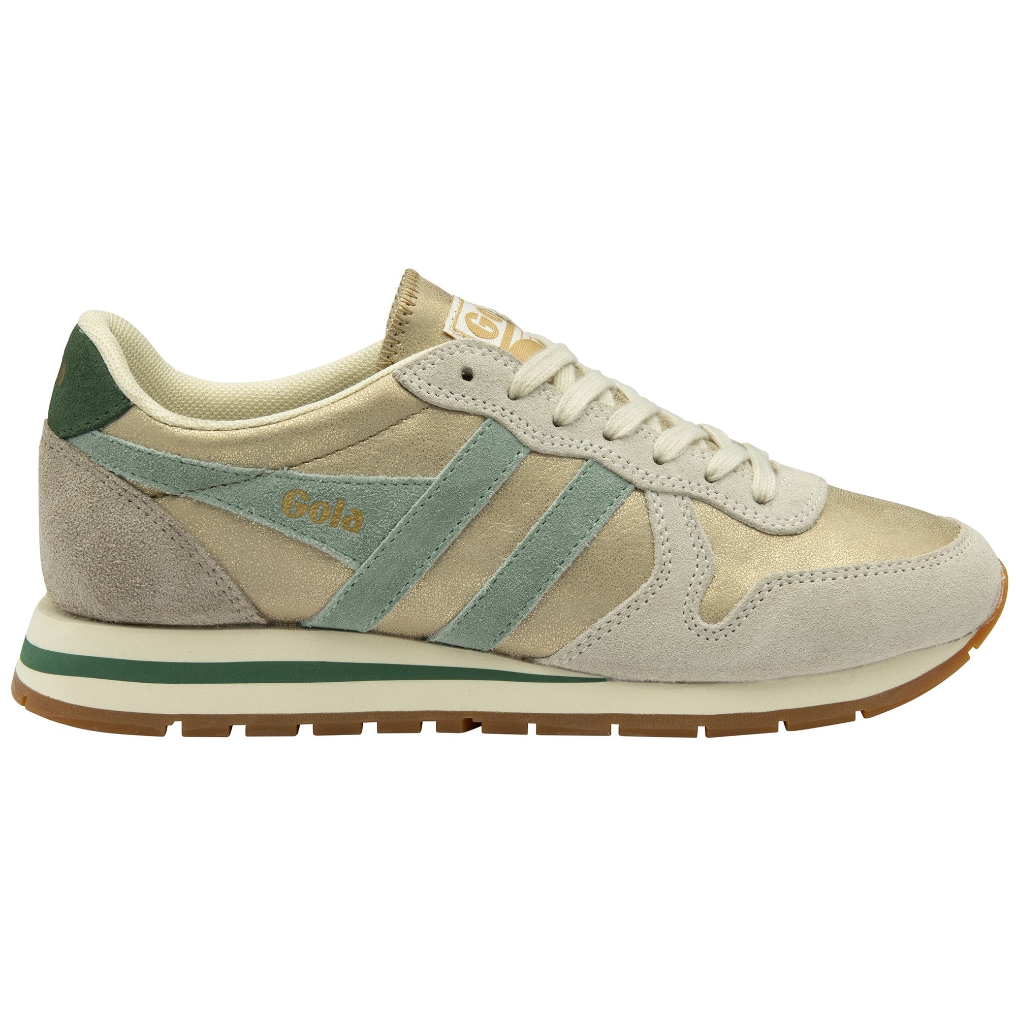gola-daytona-blaze-sneaker-f-r-damen-gold-nebelgr-n-tannengr-n image 1
