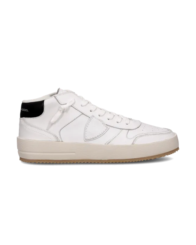 philippe-model-nice-sneaker-herren-wei-schwarz-2 image 1