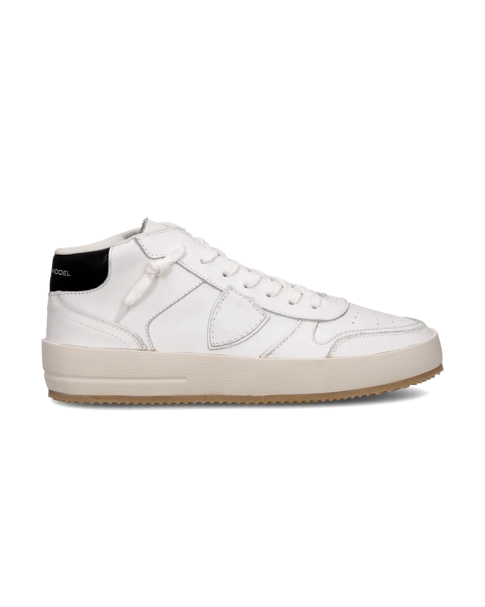 philippe-model-nice-sneaker-herren-wei-schwarz-2 image 1