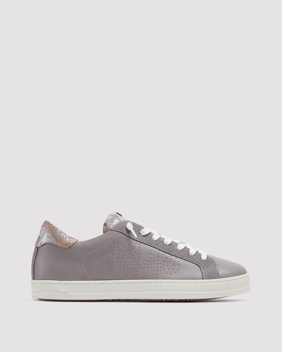 p448-john-metallic-silk-low-top-sneaker-grau-damen image 1