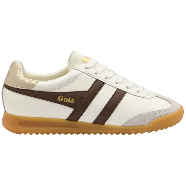 gola-torpedo-damen-sneaker-leder-off-white-dunkelbraun image 1