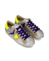 philippe-model-prsx-damen-sneaker-silber-gelb-fluo image 5