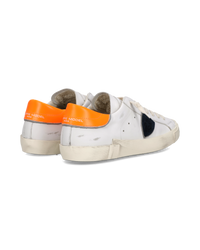 philippe-model-prsx-herrensneaker-blanc-orange image 2