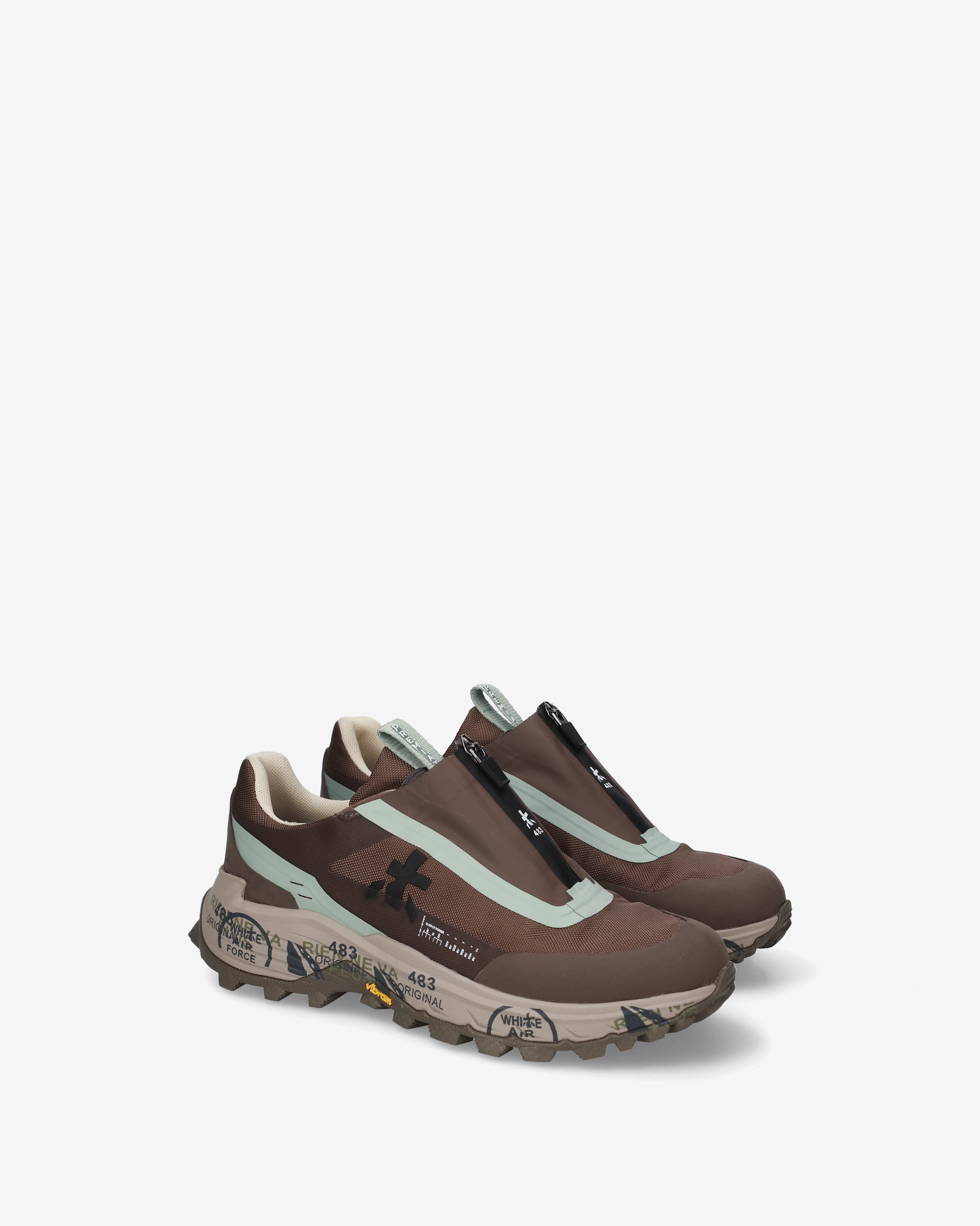 premiata-sciliard-497-damen-outdoor-sneaker-testa-di-moro image 2