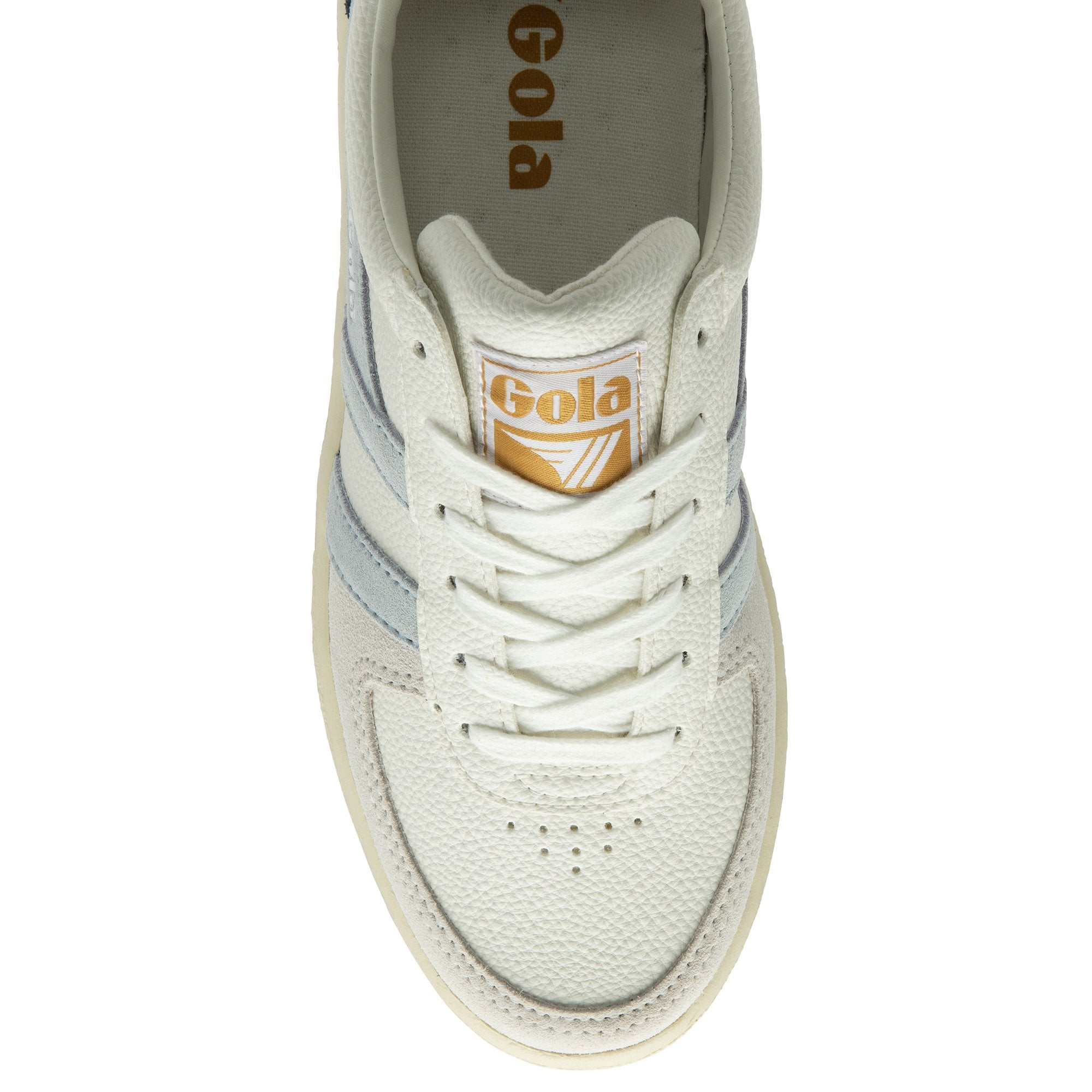 gola-grandslam-trident-damen-sneaker-wei-eisblau-sonnengelb image 5