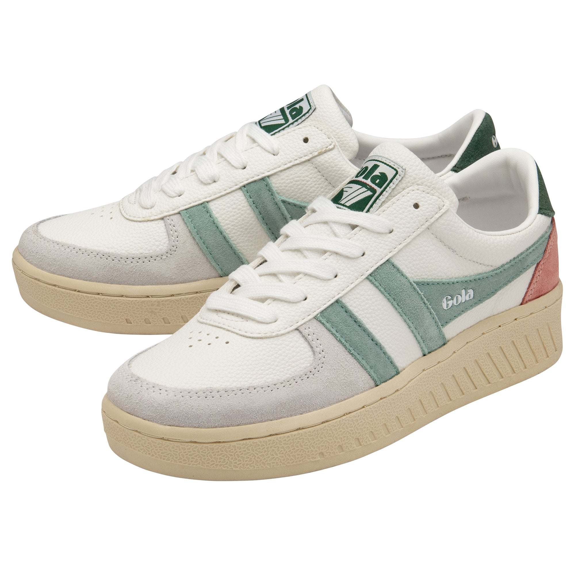 gola-grandslam-trident-sneaker-f-r-damen-wei-gr-n-tannengr-n image 3