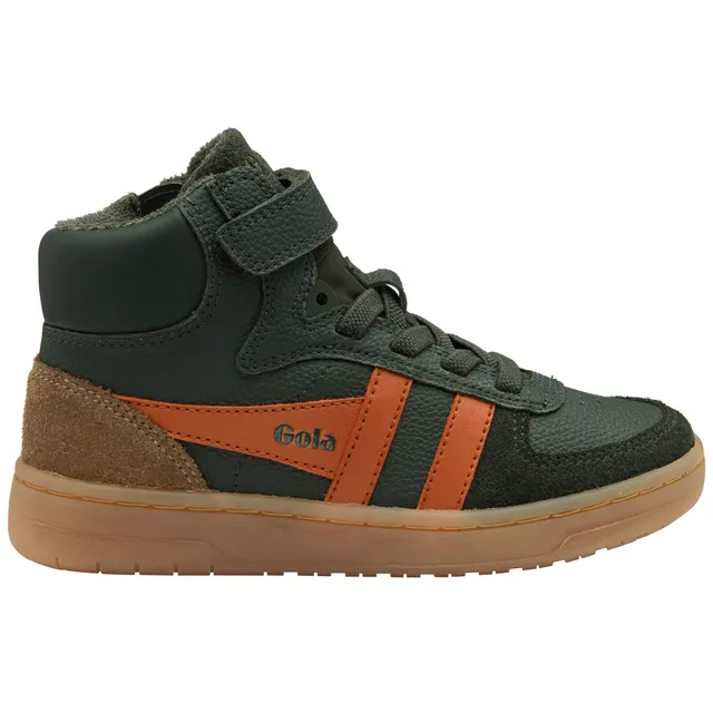 gola-talon-kinder-high-top-sneaker-dunkelkhaki-orange image 1
