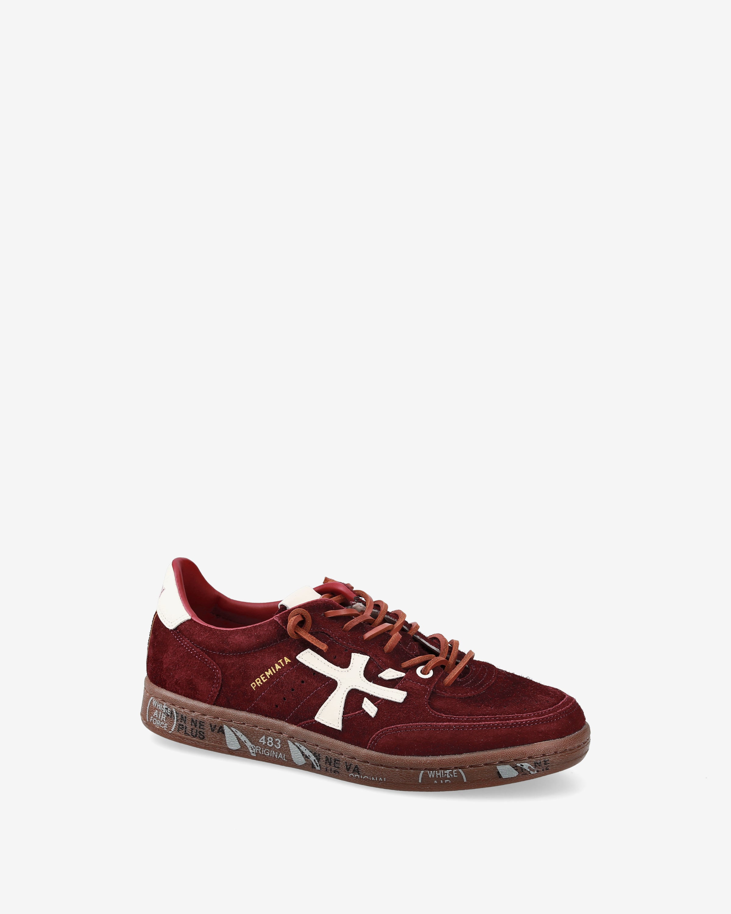 premiata-bskt-clayd-7688-sneaker-burgundy-cavallino image 4