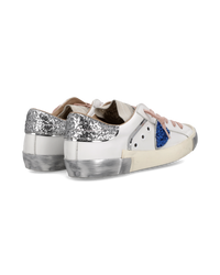 philippe-model-prsx-sneaker-damen-wei-silber-hellblau image 2