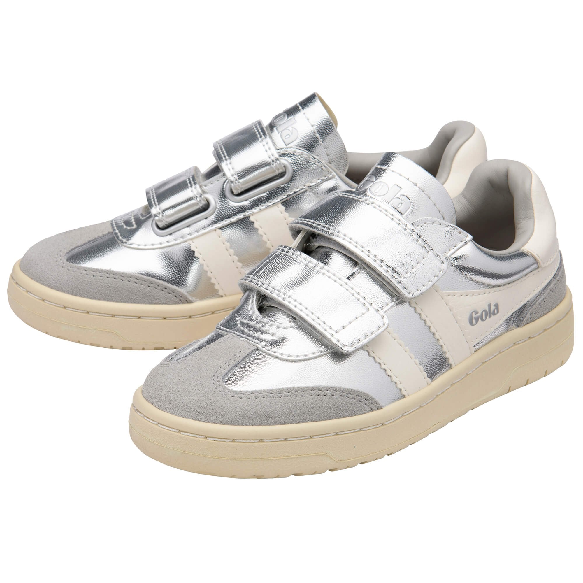 gola-viper-glimmer-strap-kinder-sneaker-silber-klett image 3