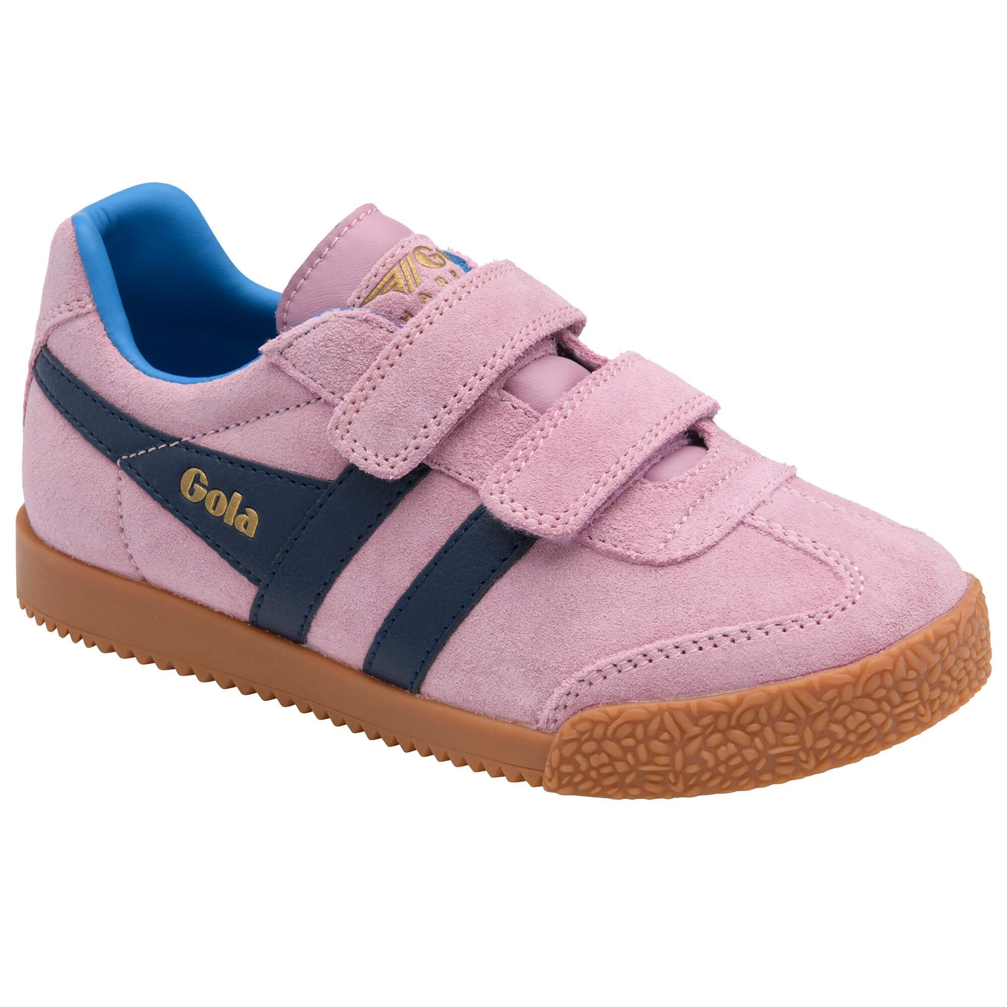 gola-harrier-strap-kinder-sneaker-candyrosa-wildleder image 2