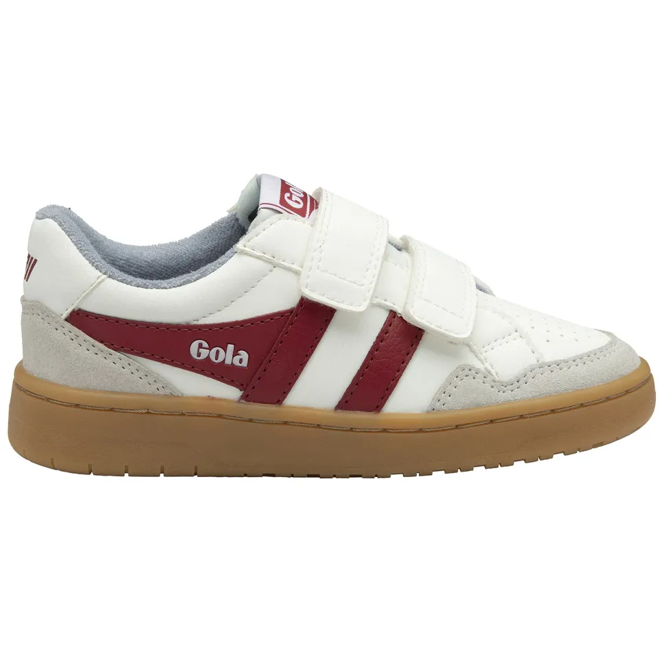 gola-eagle-strap-sneaker-f-r-kinder-wei-dunkelrot image 1