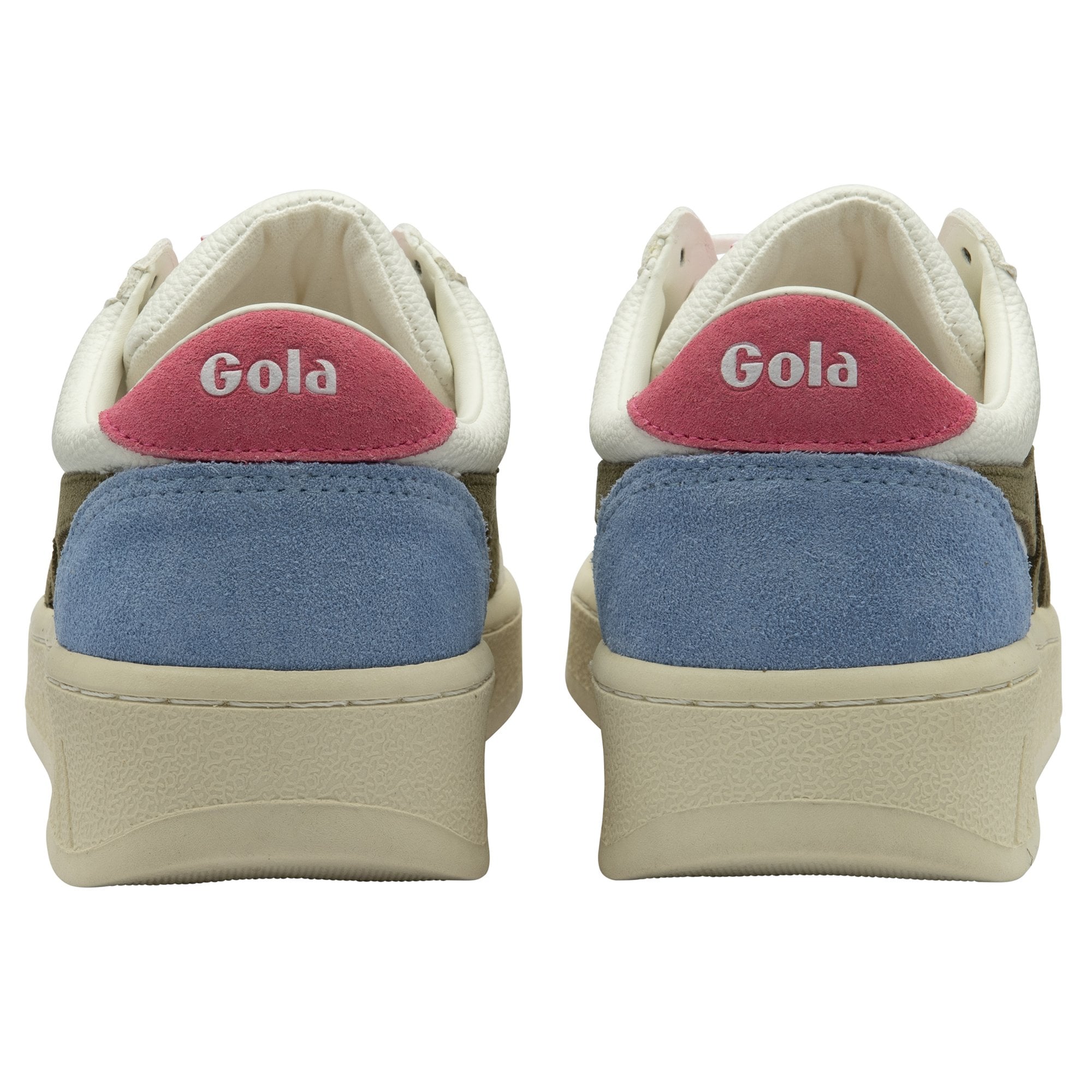 gola-grandslam-trident-damen-sneaker-wei-khaki-neonpink image 4