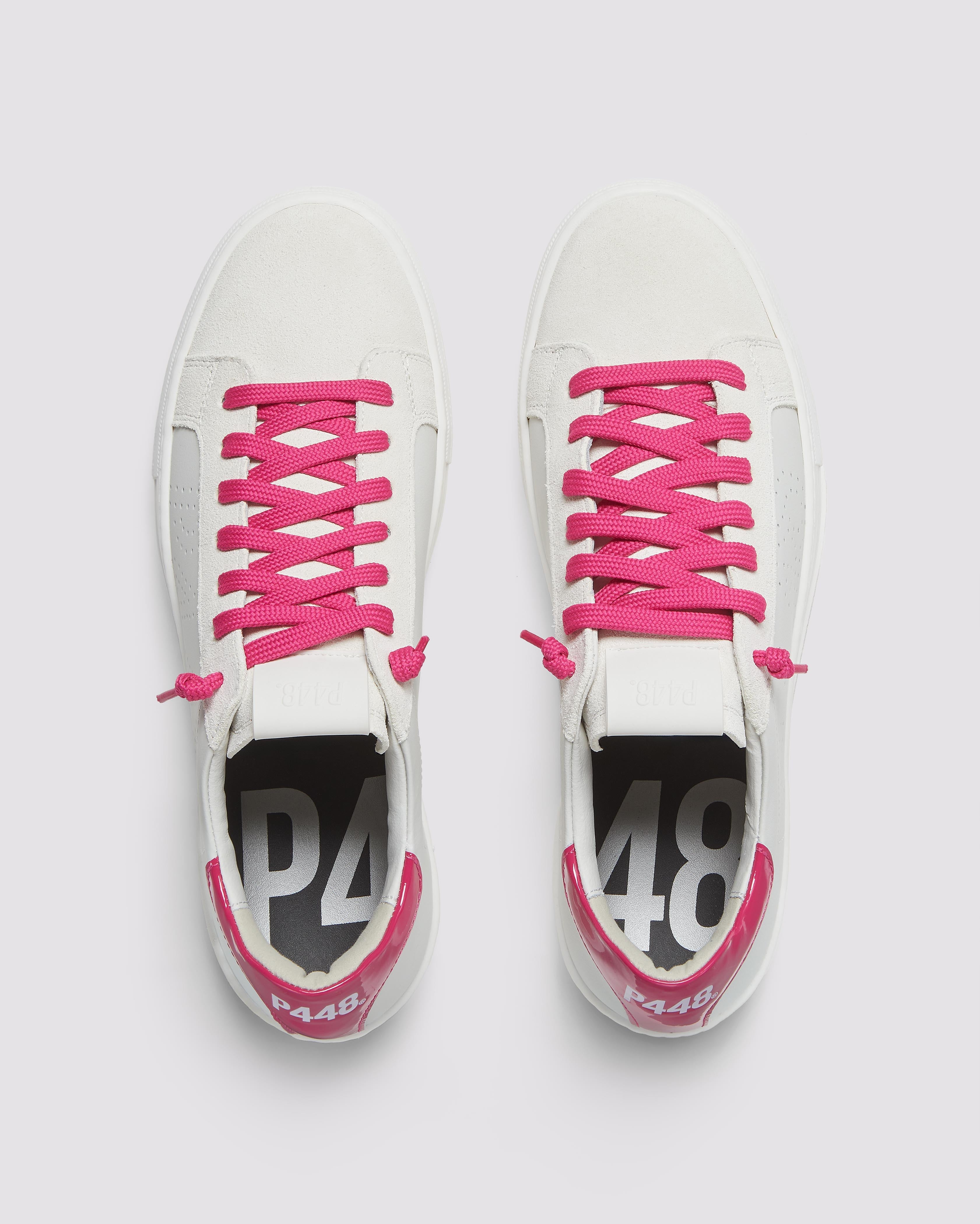 p448-thea-patent-punch-damen-platform-sneaker-wei-pink image 2