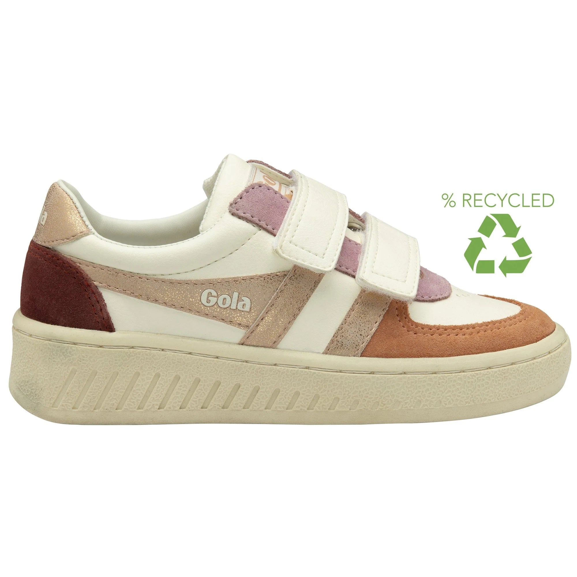 gola-grandslam-quadrant-strap-trainer-f-r-kinder-off-white-terracotta image 1