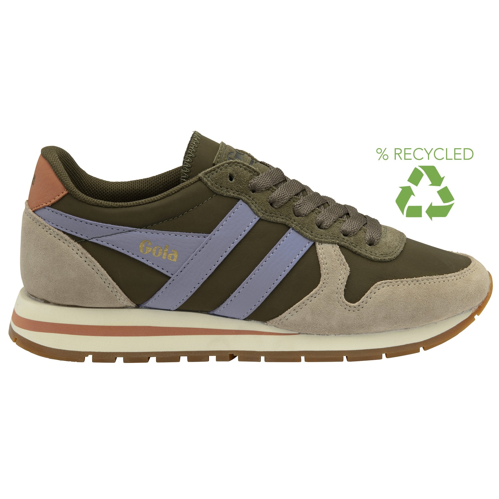 gola-daytona-chute-sneaker-f-r-damen-khaki-beige-lavendel-90er image 1