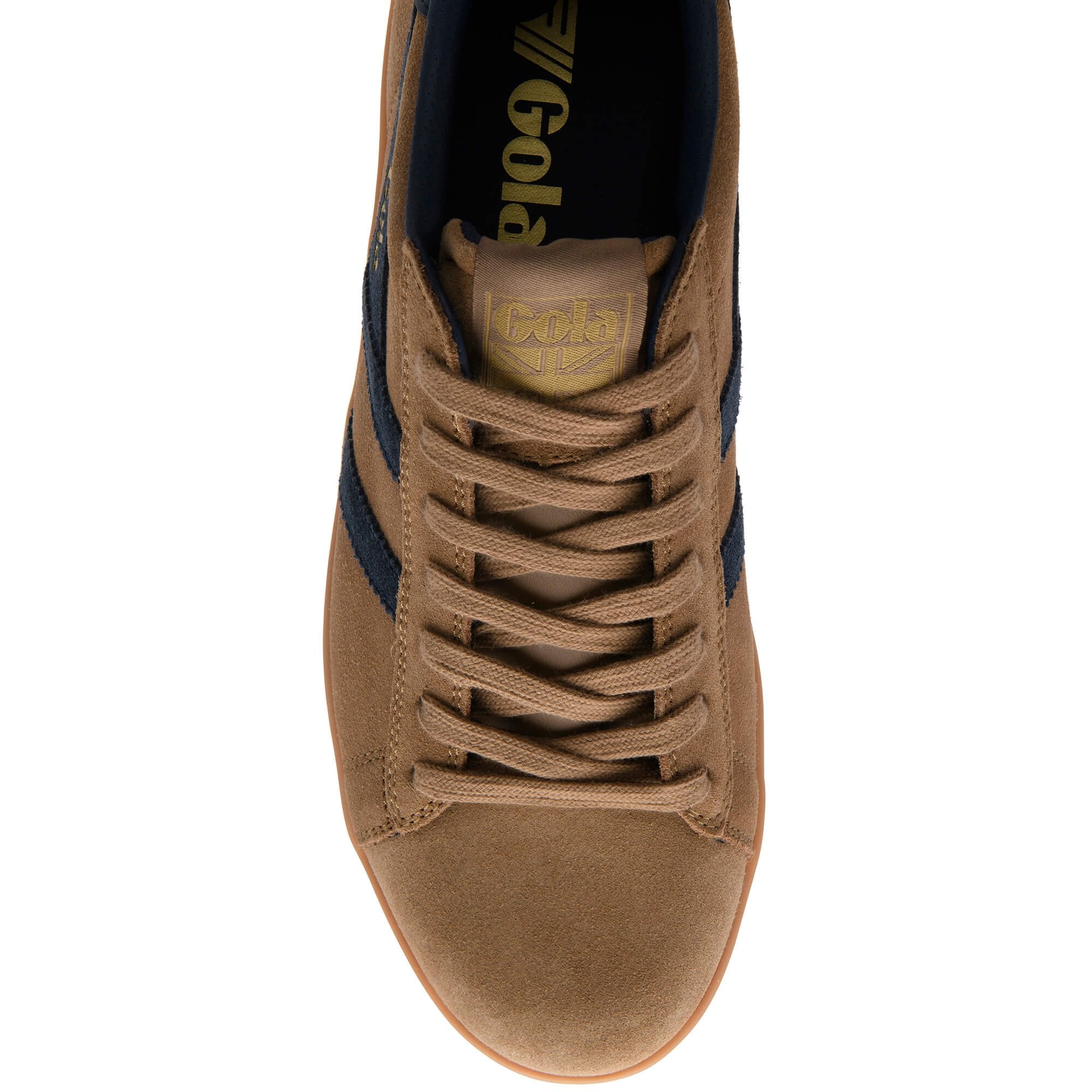 gola-equipe-ii-suede-herren-sneaker-tabak-marineblau image 5