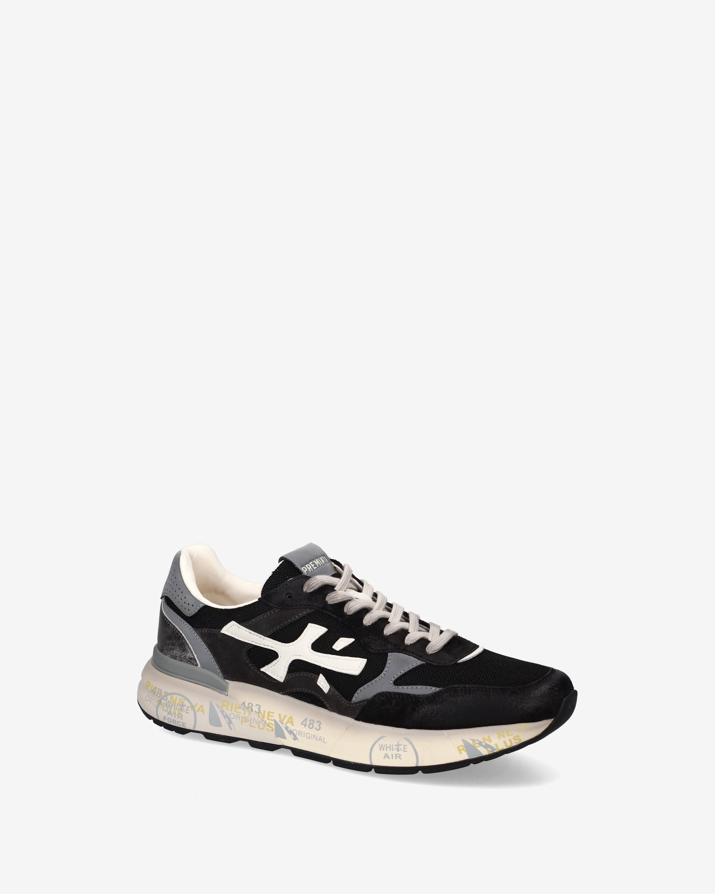 premiata-mick-0-1-8119-sneaker-schwarz-grau-herren image 4