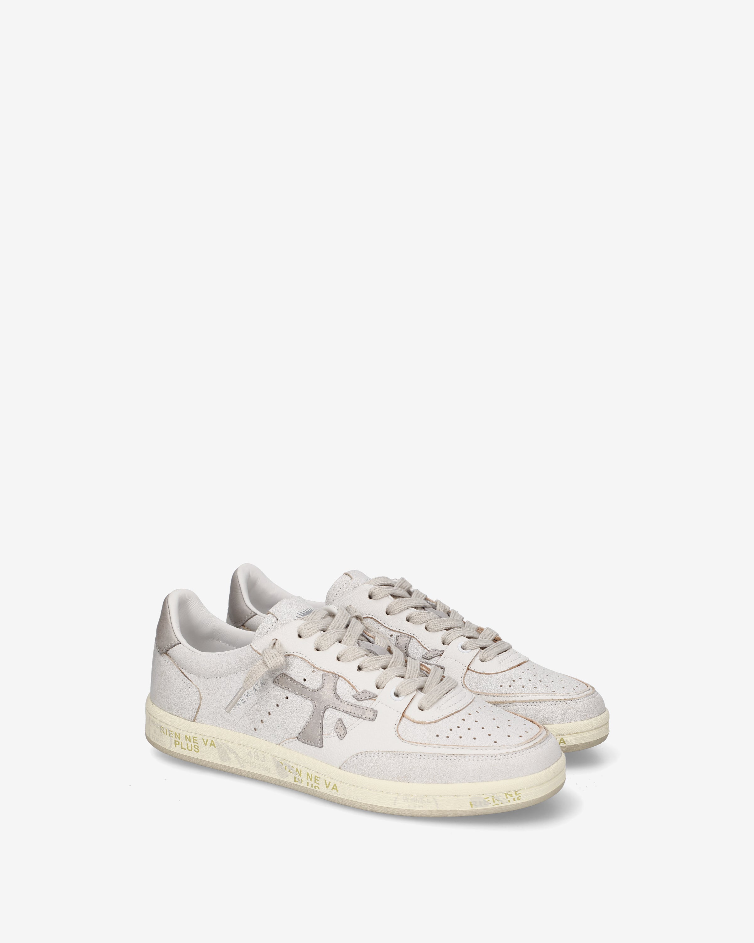 premiata-bskt-clayd-8447-damen-sneaker-wei-beige image 2