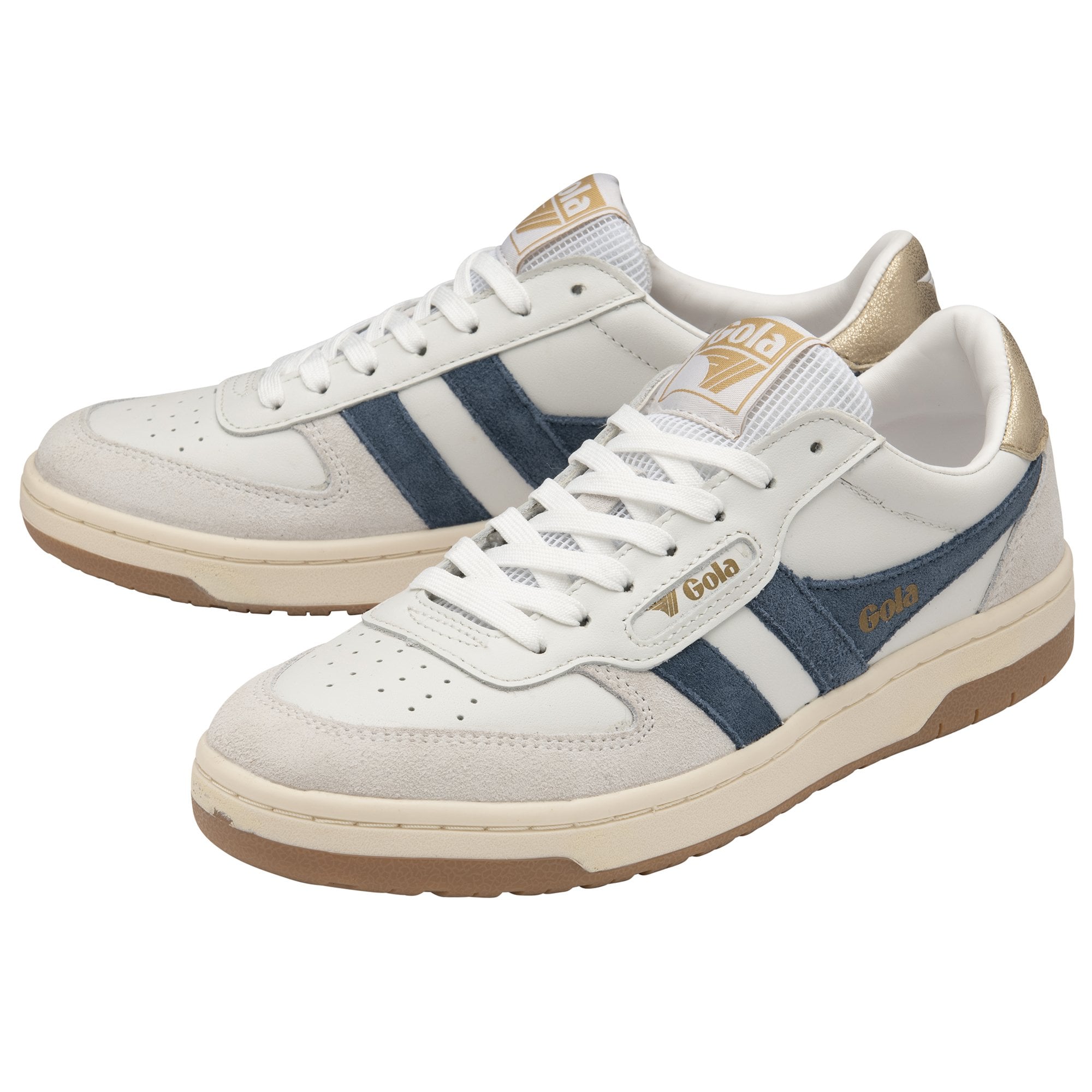 gola-hawk-sneaker-f-r-damen-wei-schwarz-gold-2 image 3