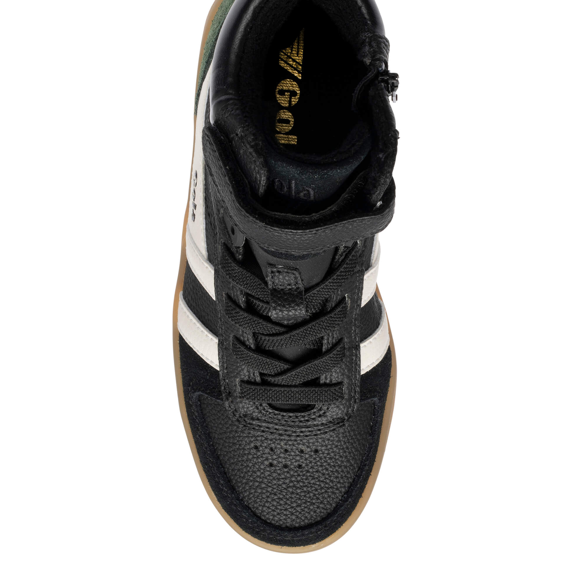 gola-talon-kinder-high-top-sneaker-schwarz-creme-evergreen image 5
