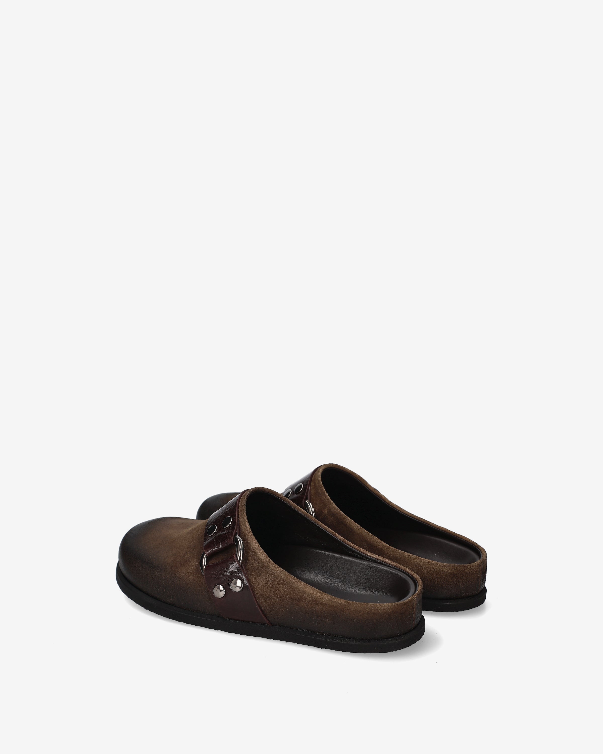 premiata-sabot-damen-mule-fango-scamosciato-leder-mit-nieten-riemen image 5