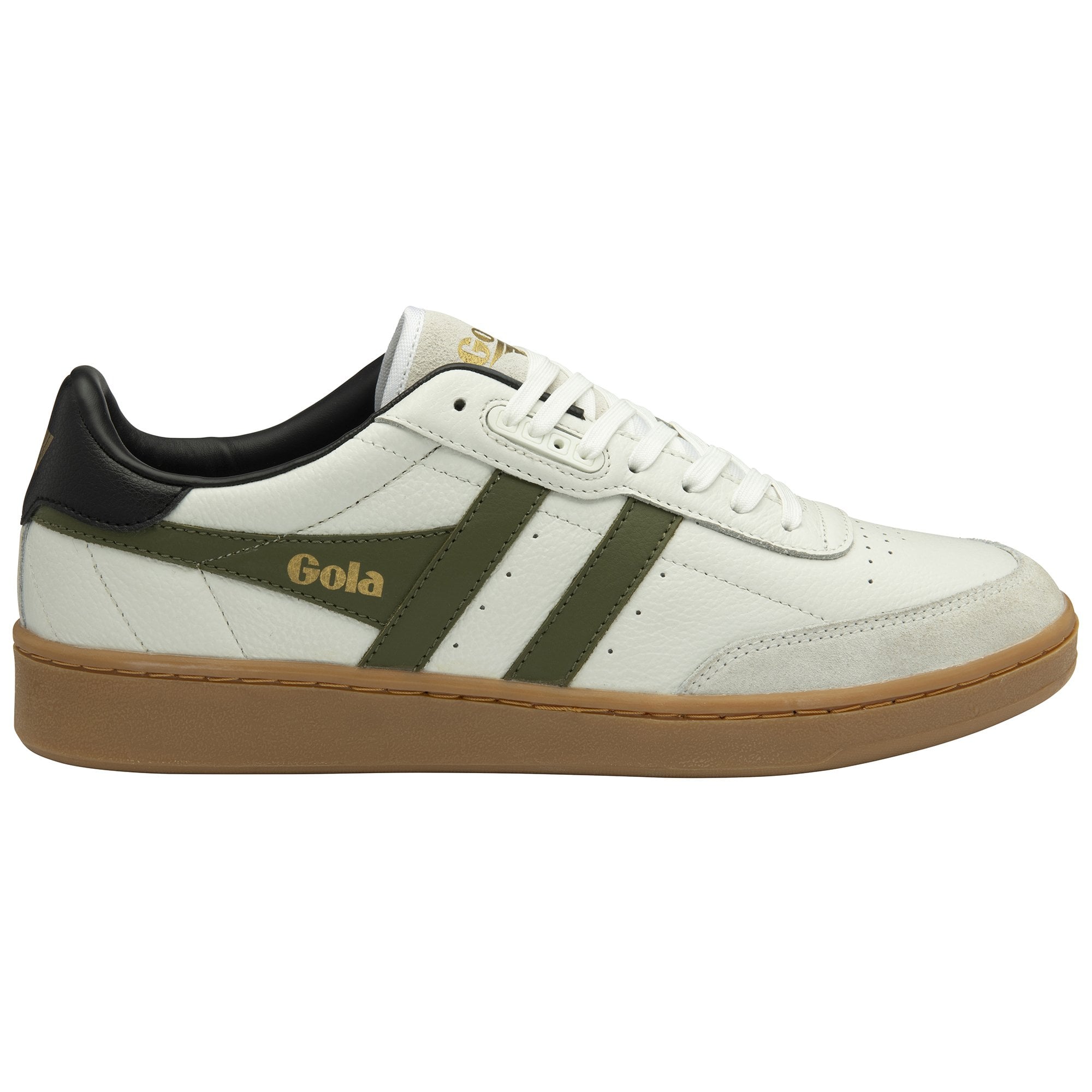 gola-contact-leather-herren-sneaker-wei-schwarz-khaki image 1