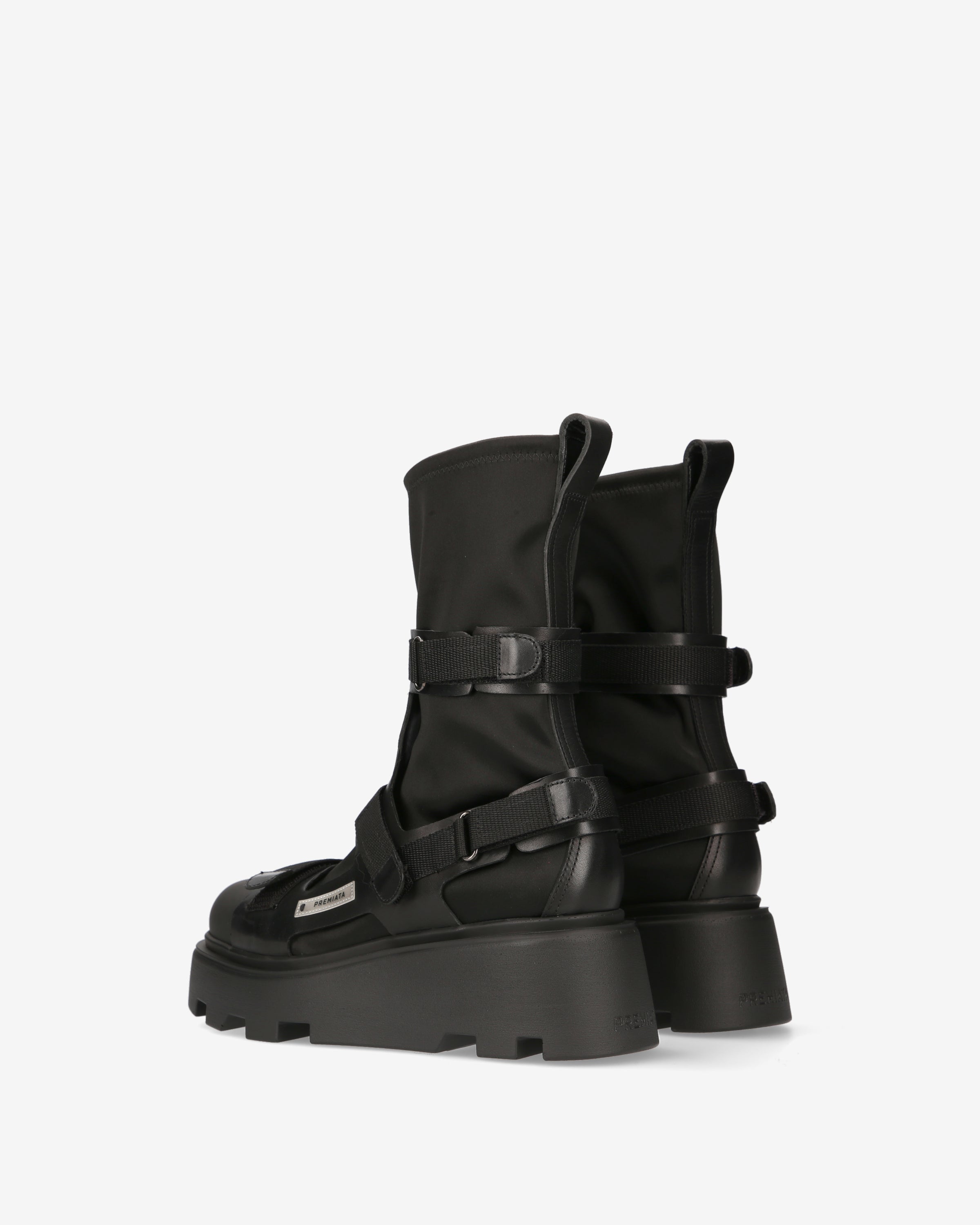 premiata-anfibi-raso-nero-platform-mit-schnallen image 5