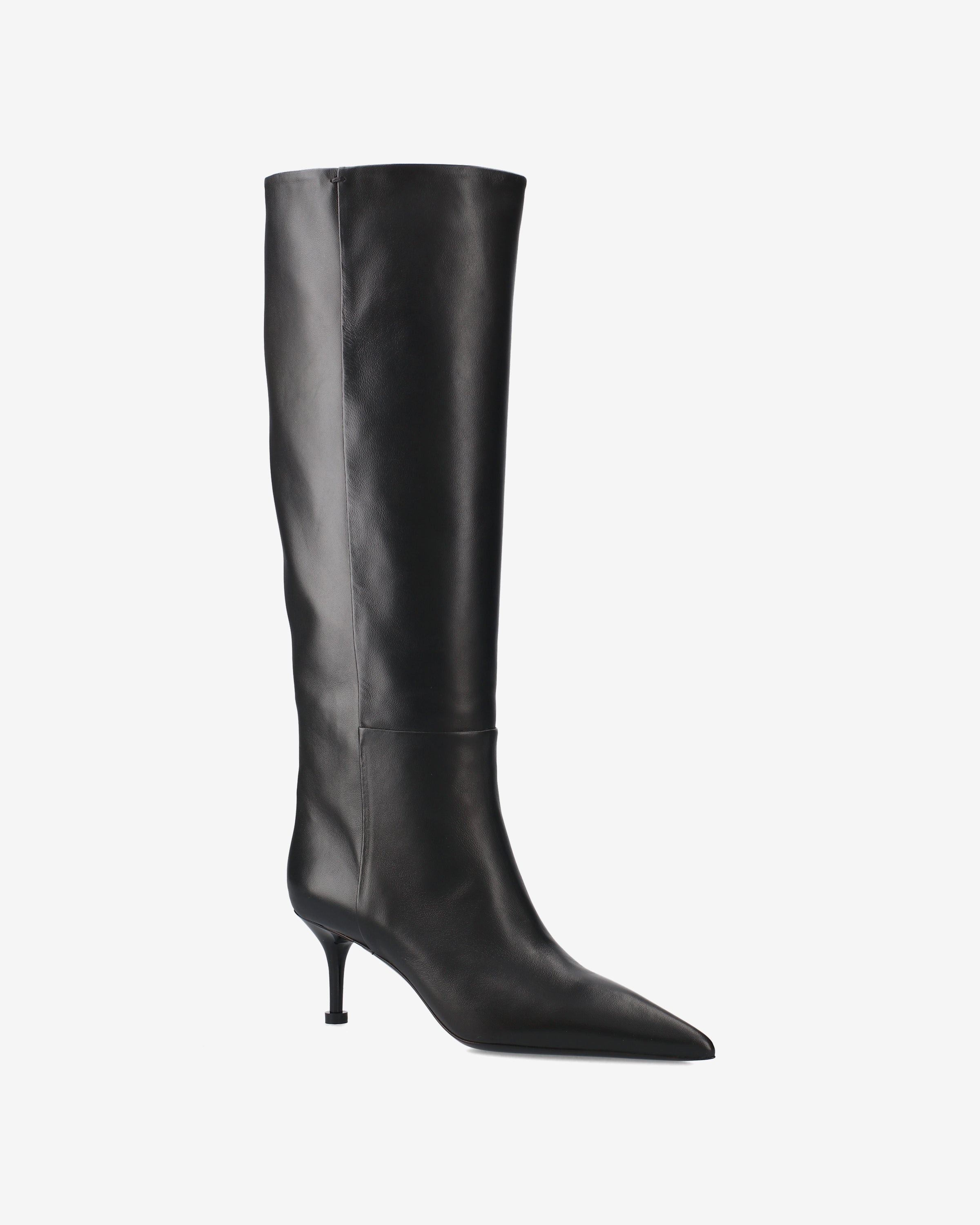 premiata-stiefel-damen-aus-schwarzer-lamm-nappa-40-cm-absatz-6-5-cm image 4