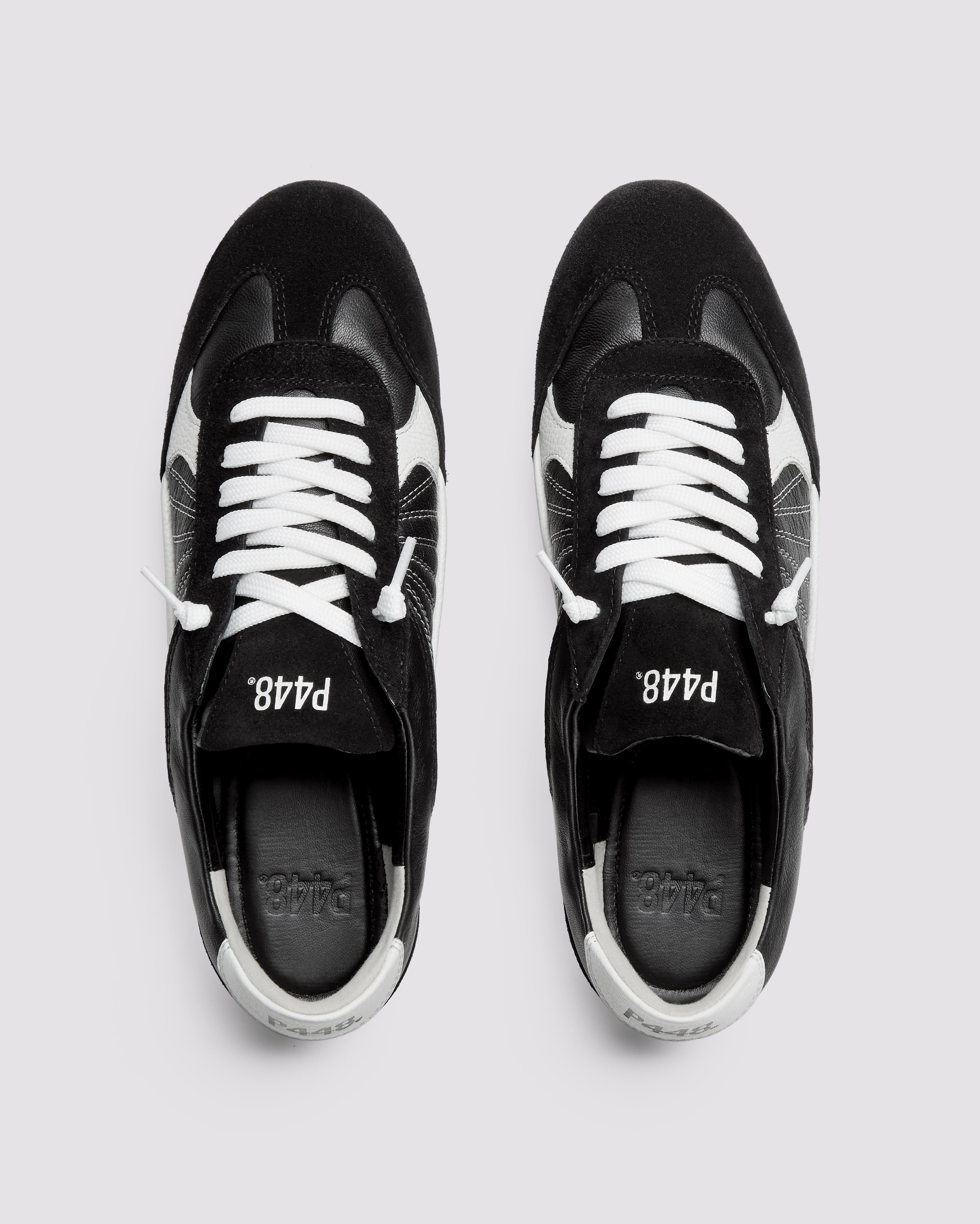 p448-lisbon-damen-sneaker-black-retro-soccer image 3