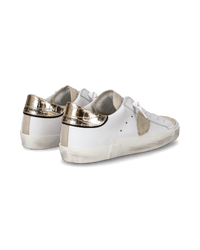 philippe-model-prsx-sneaker-damen-wei-gold-leder image 2