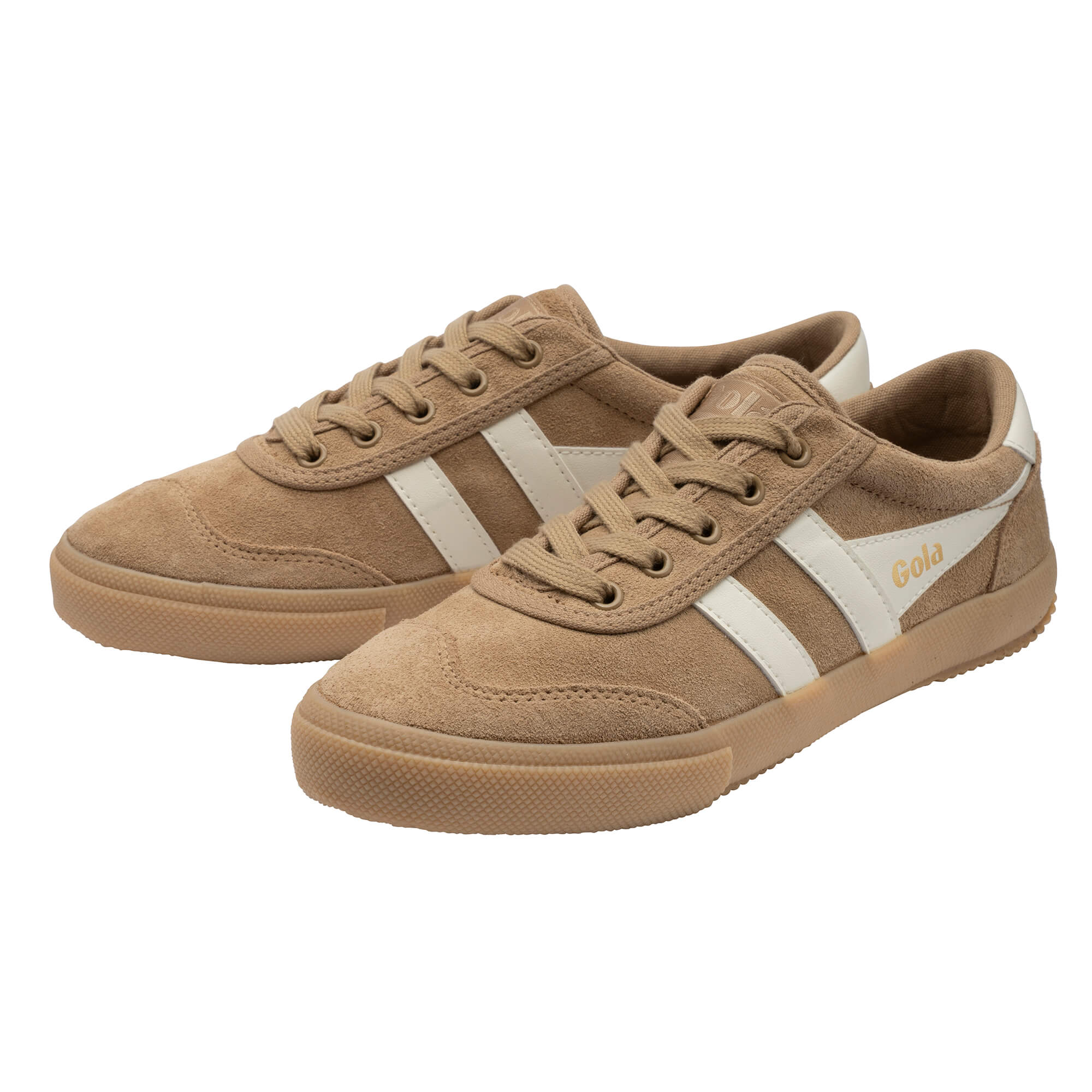 gola-badminton-damen-sneaker-wildleder-hellbraun image 3