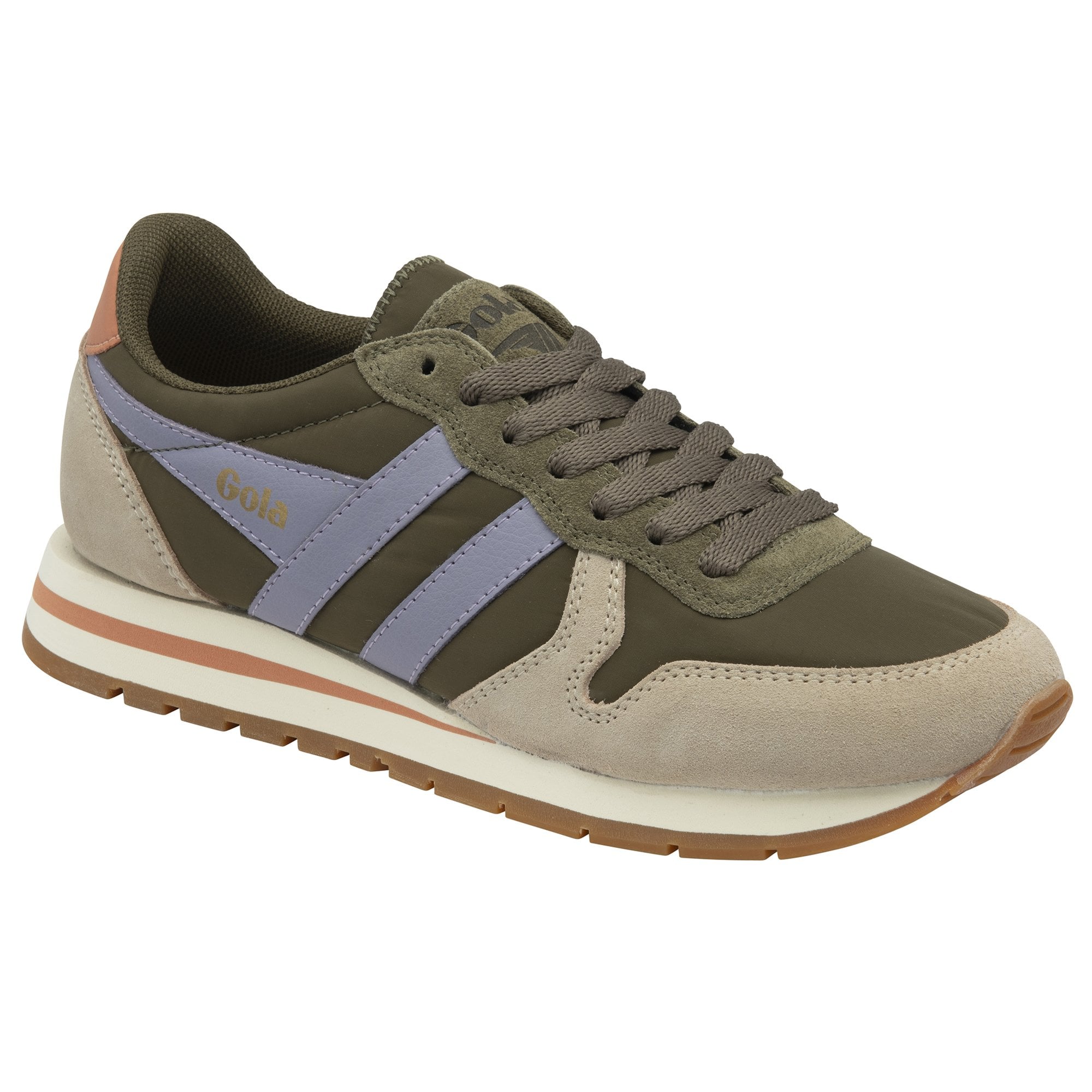 gola-daytona-chute-sneaker-f-r-damen-khaki-beige-lavendel-90er image 2