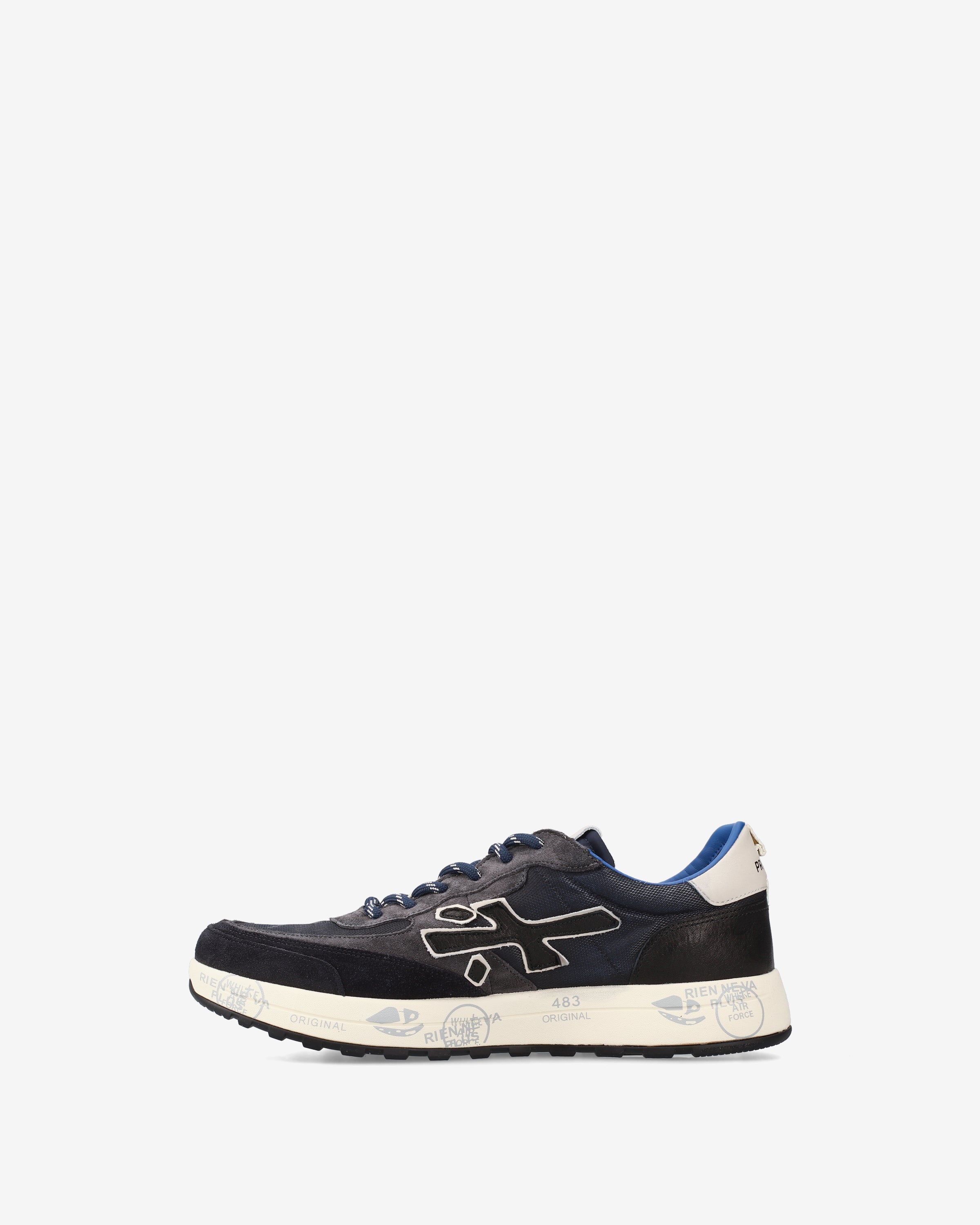 premiata-nous-7726-herren-sneaker-navy-suede-leder image 3