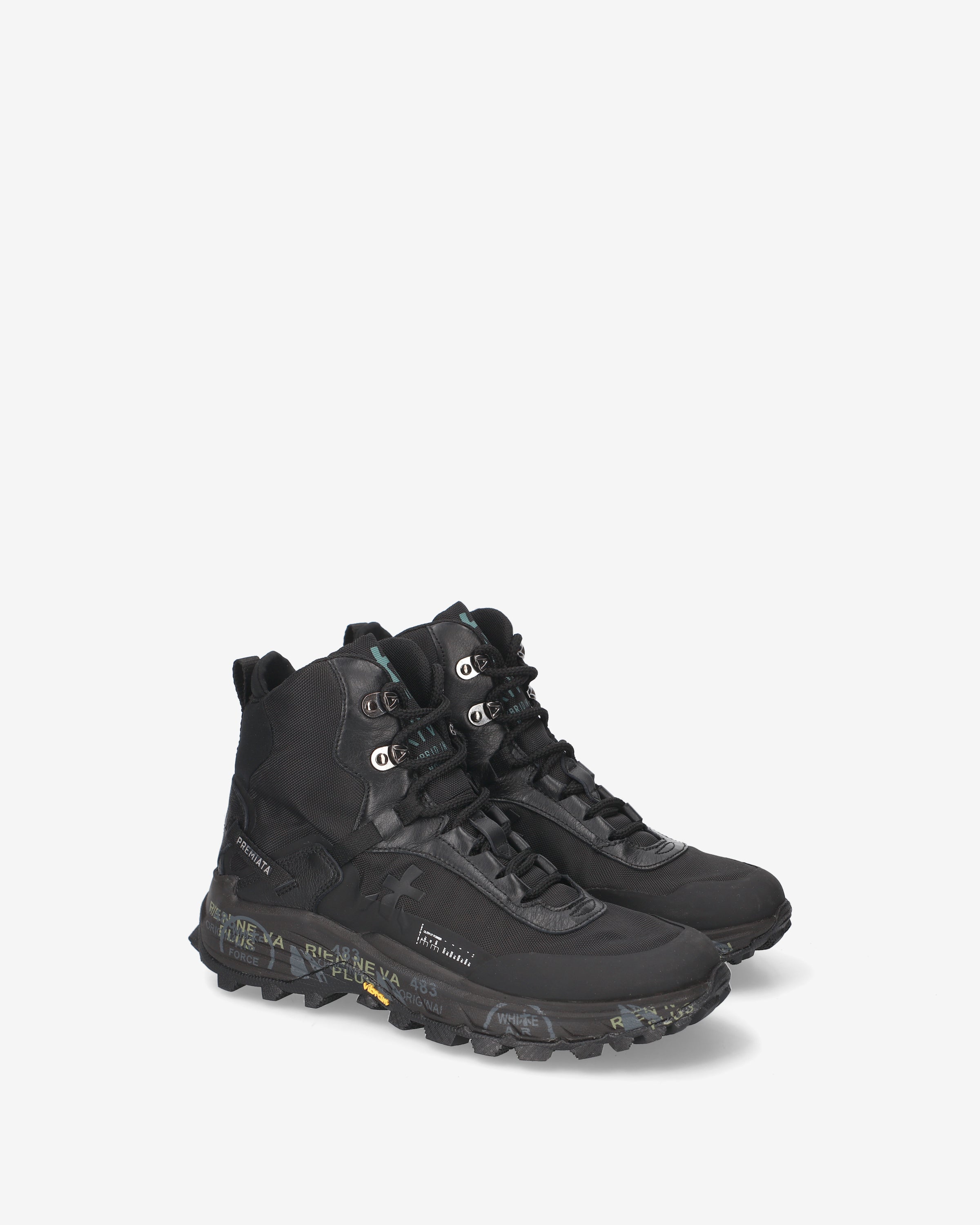 premiata-trivor-509-damen-mid-sneaker-schwarz-vibram image 2