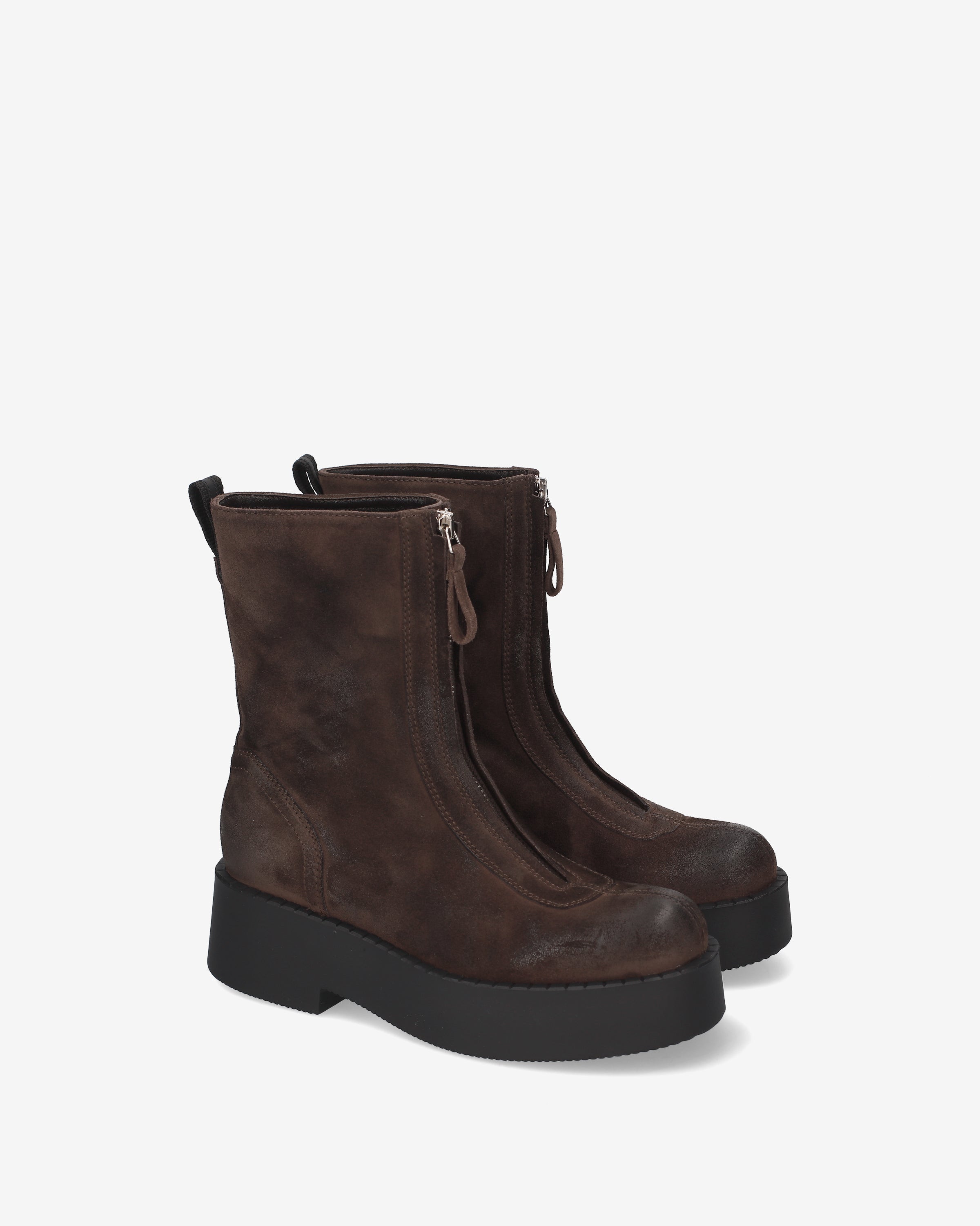 premiata-stivaletti-platform-stiefel-damen-moka image 2