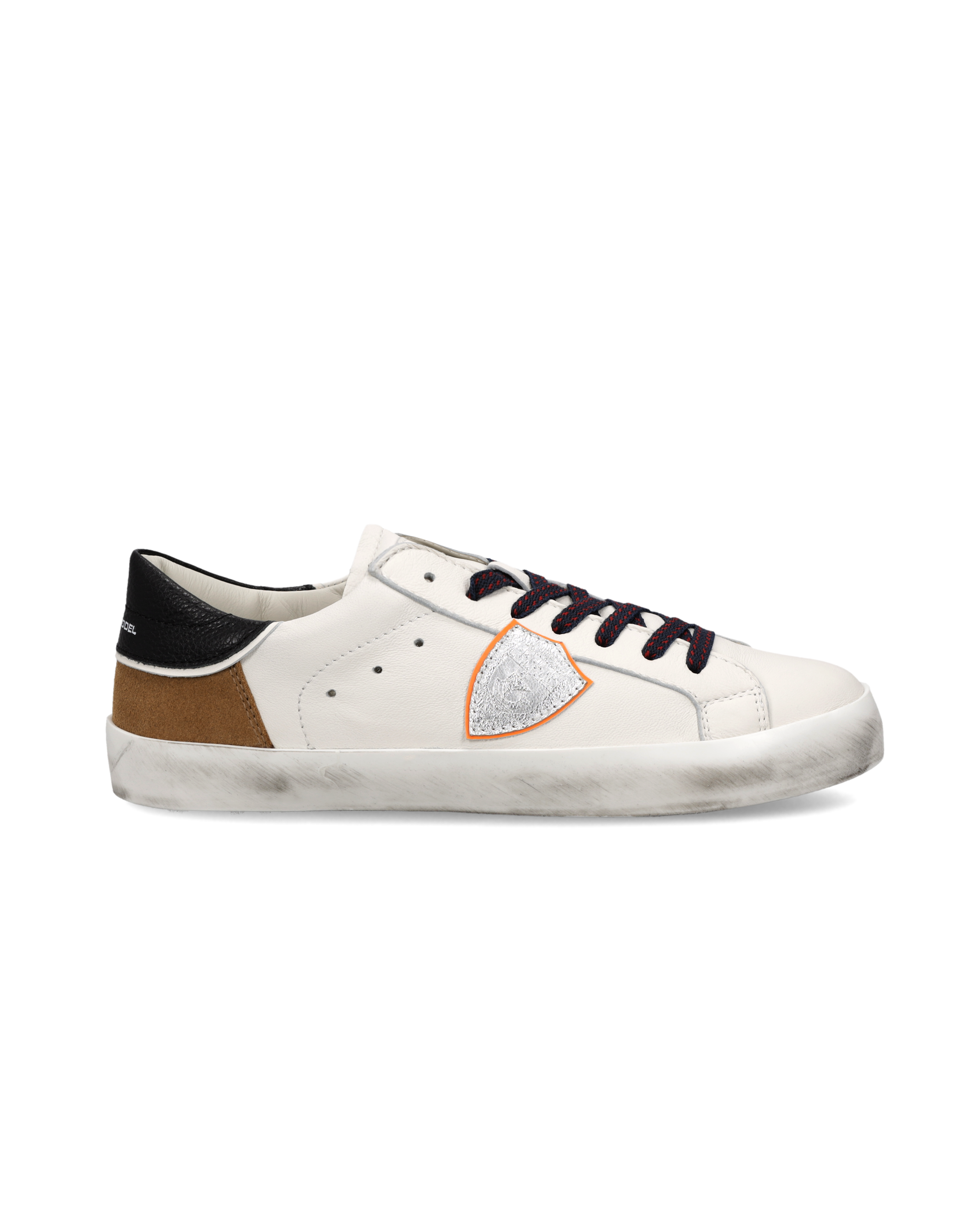 philippe-model-prsx-junior-sneaker-wei-cognac-schwarz image 1