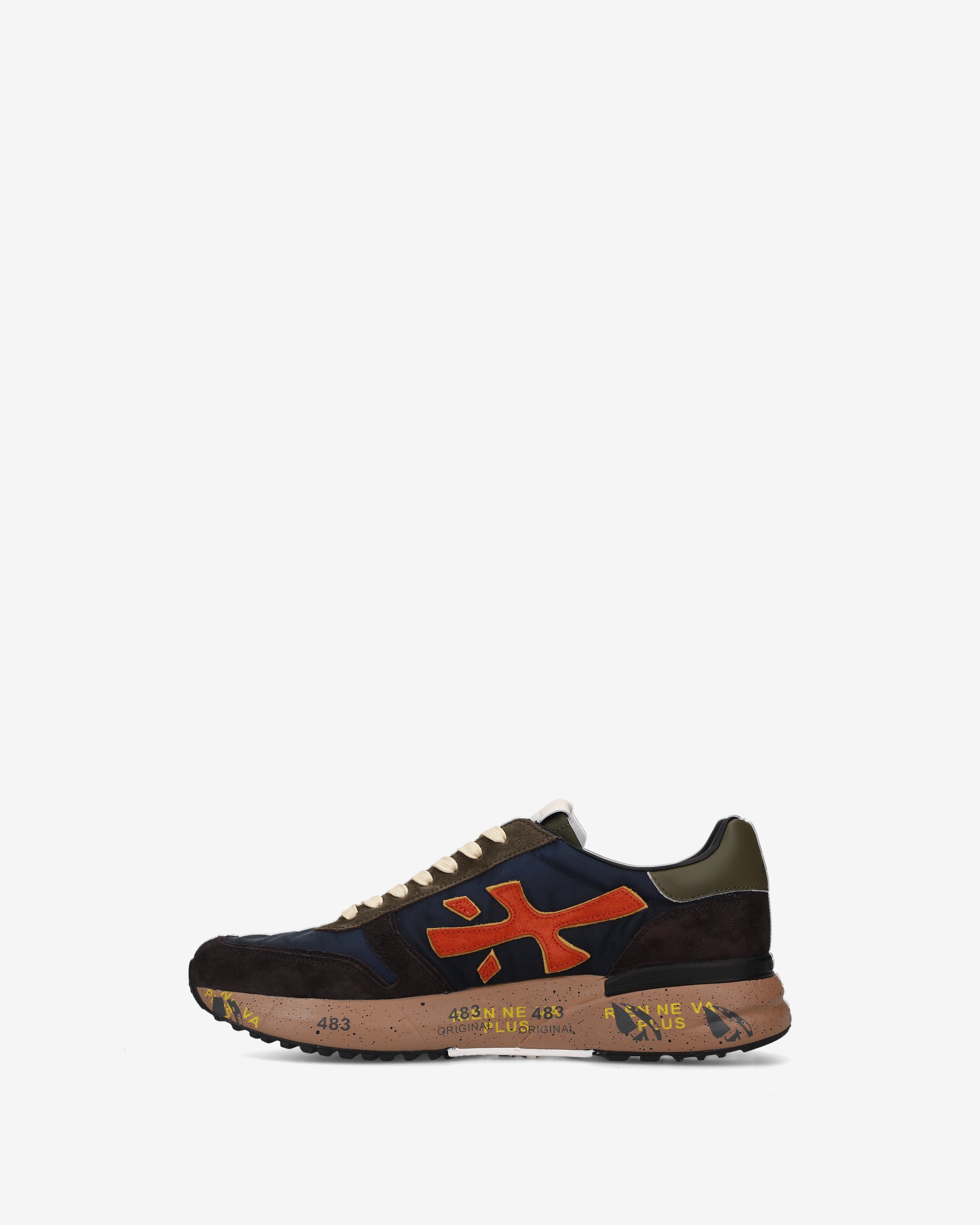 premiata-mick-7721-sneaker-navy-braun-herren-tech image 3