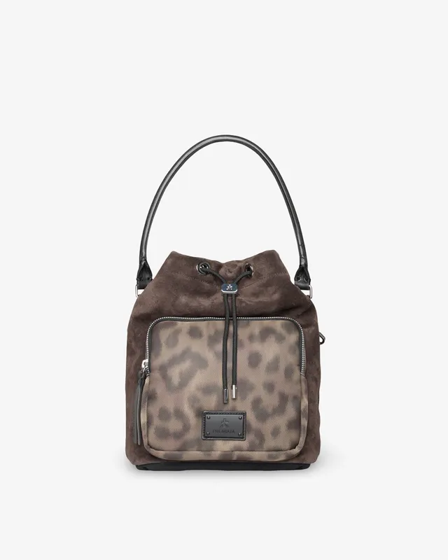 premiata-mia-2183s-beuteltasche-damen-braun-animalier image 1