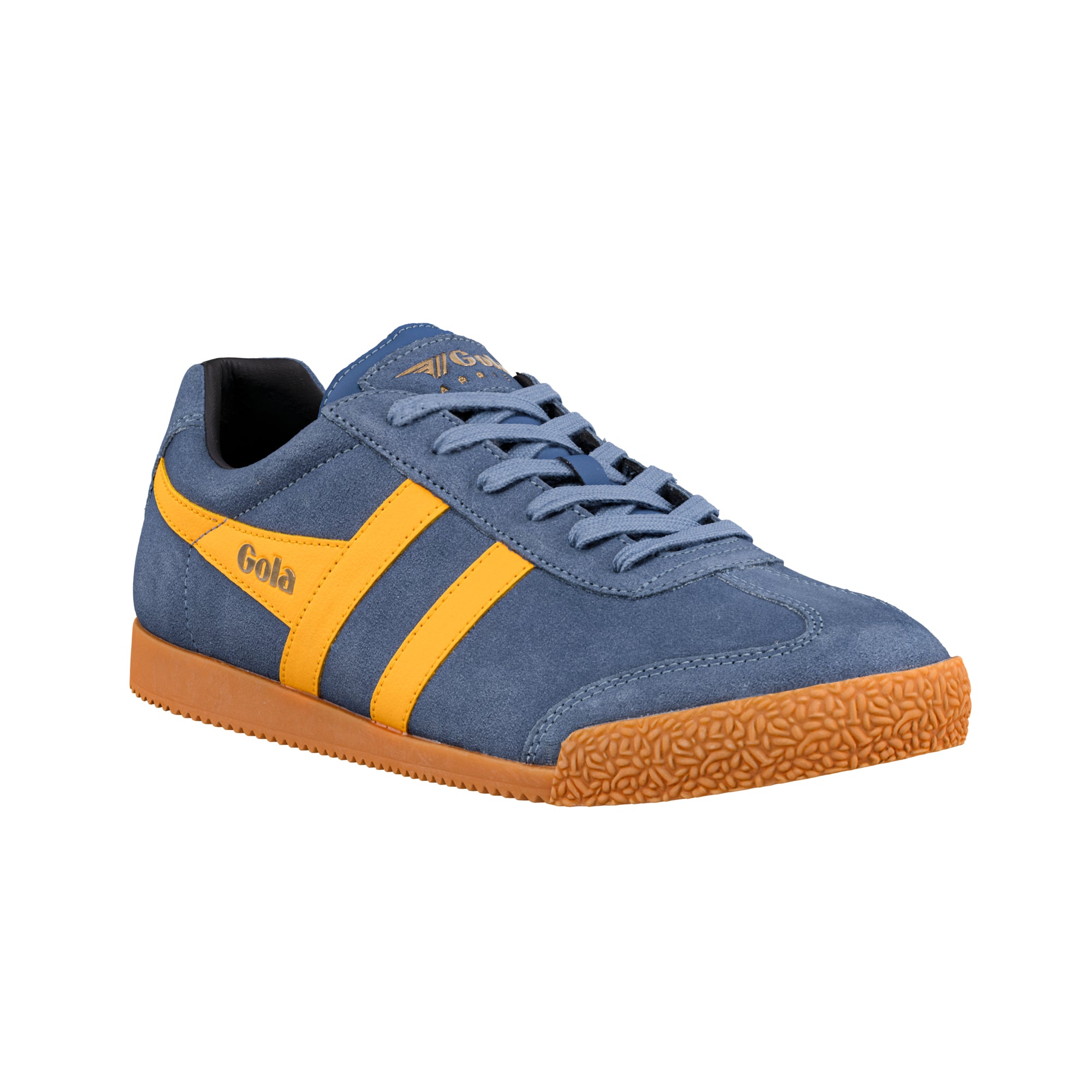 gola-harrier-herren-sneaker-mondhellblau-gelb-aus-wildleder image 2