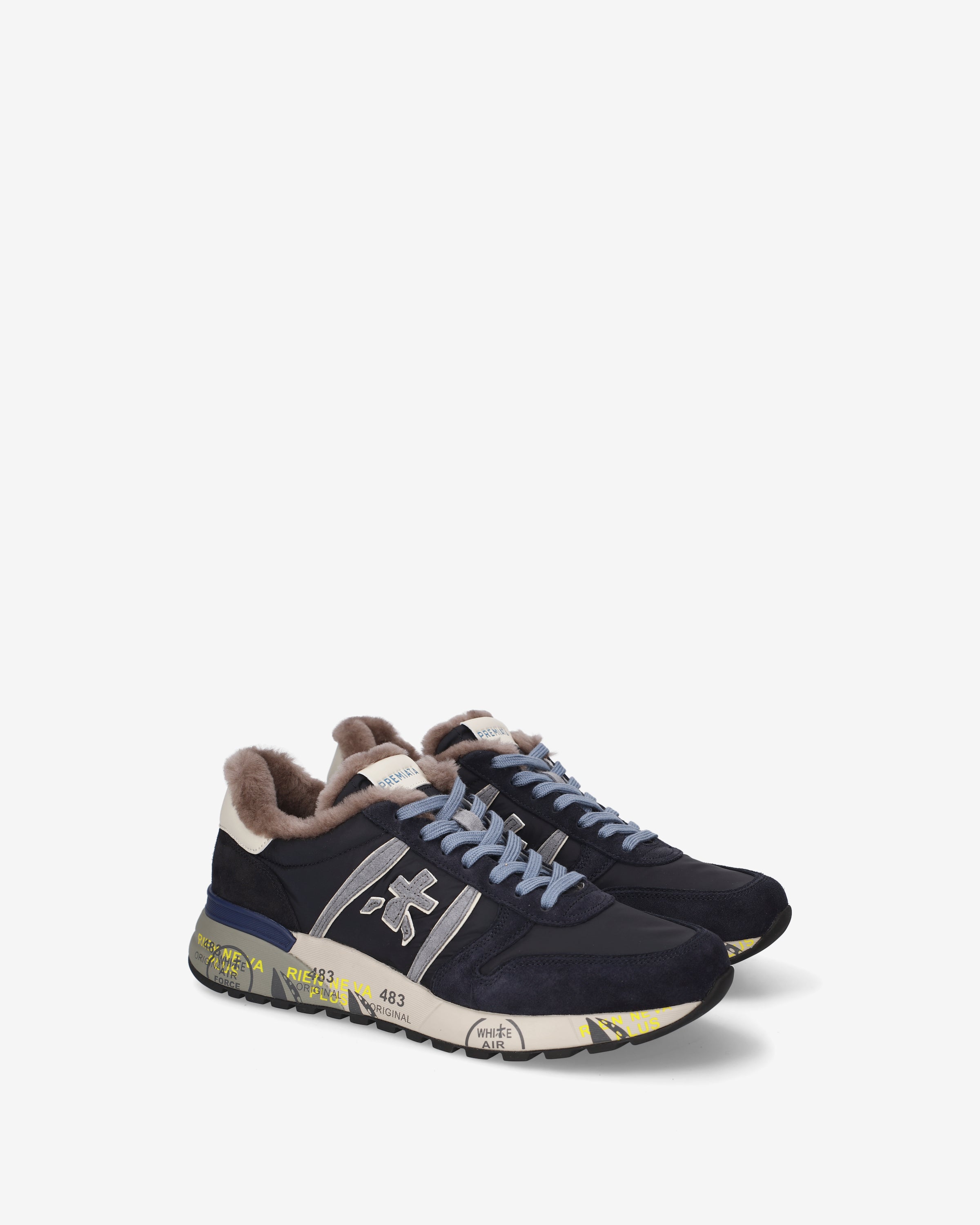 premiata-lander-8656m-herren-sneaker-nylon-suede image 2