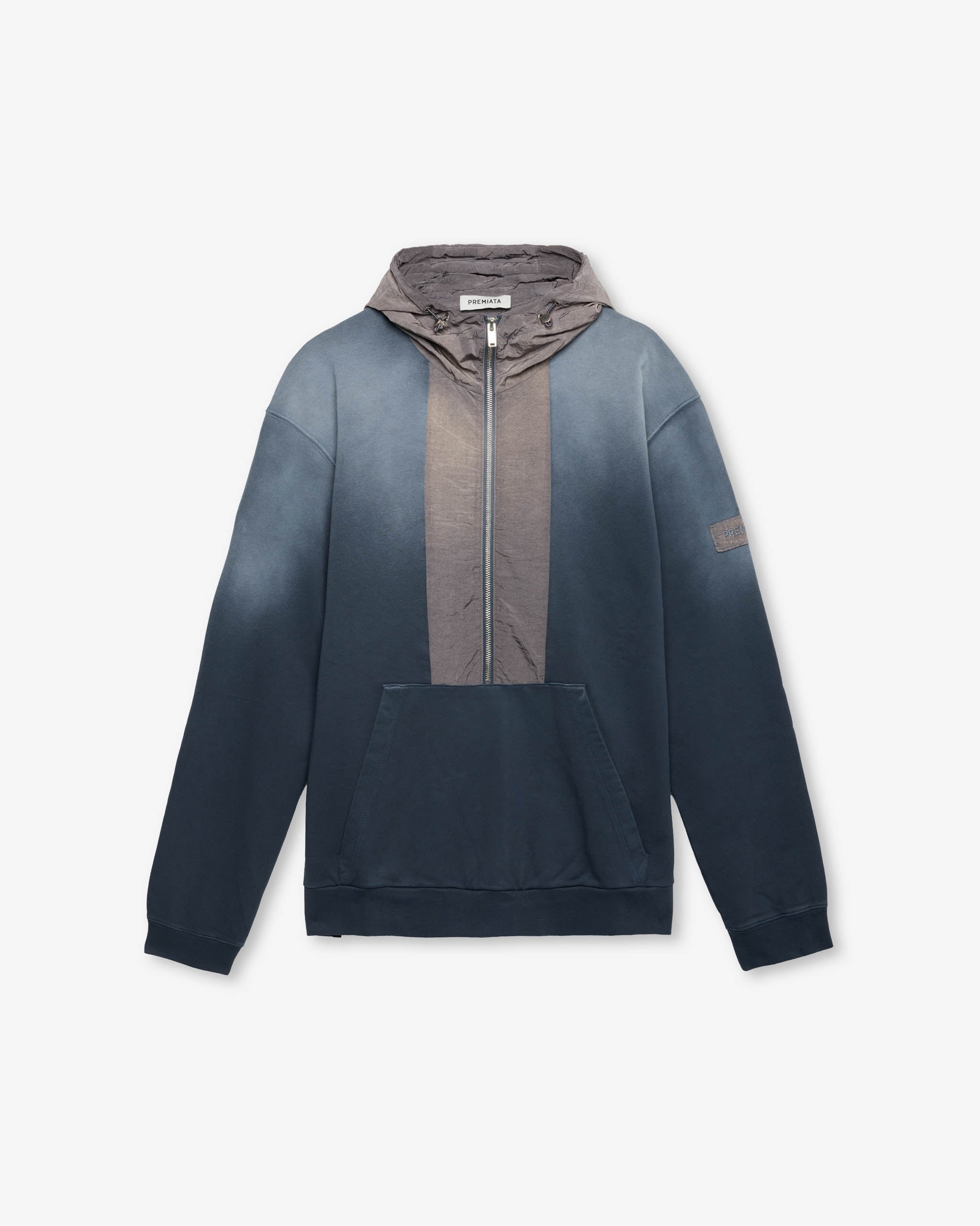 premiata-dip-dye-technical-hoodie-herren-blau image 1