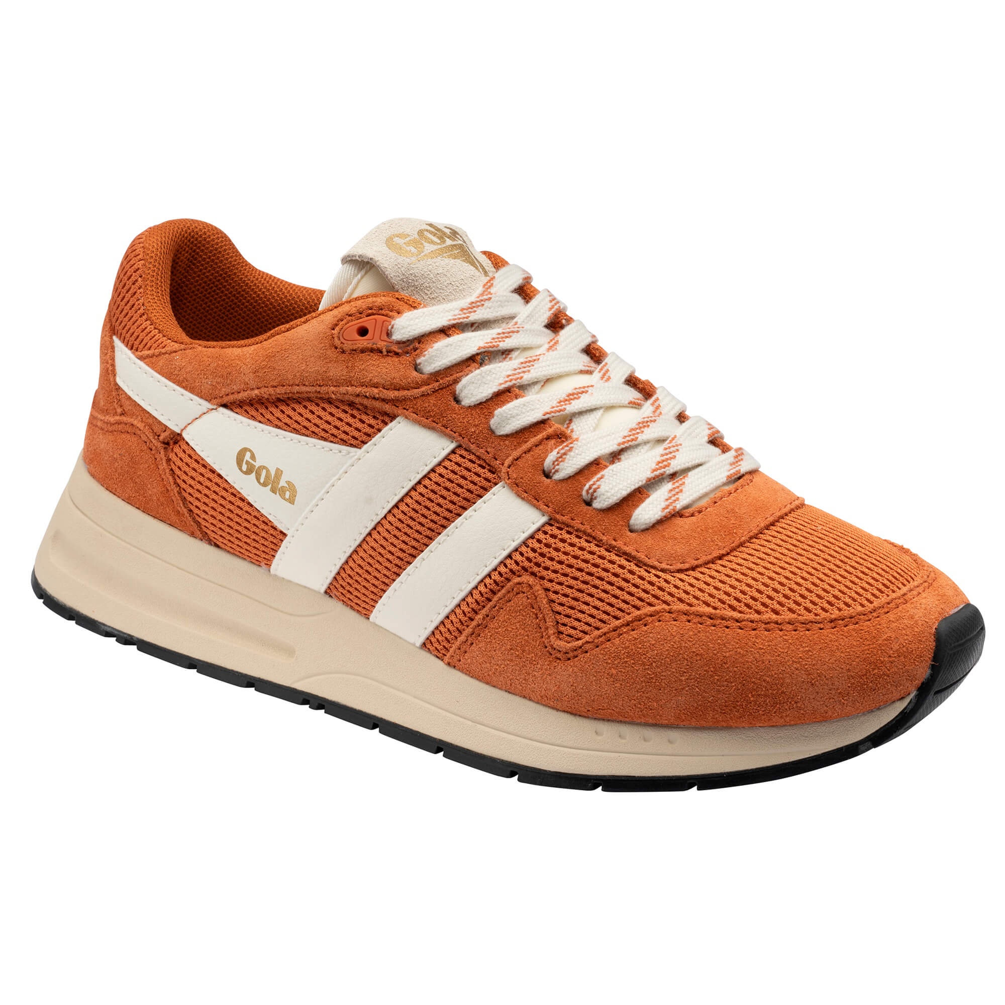 gola-delta-damen-sneaker-wildleder-orange-off-white image 2