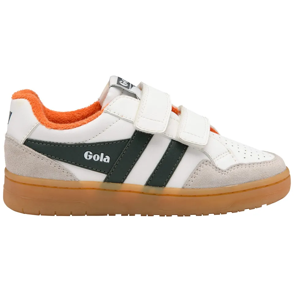 gola-eagle-strap-turnschuh-f-r-kinder-wei-khaki-orange image 1