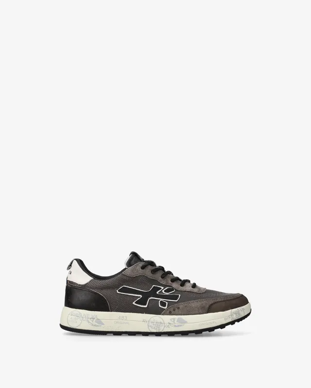 premiata-nous-7725-herren-sneaker-grau-braun image 1