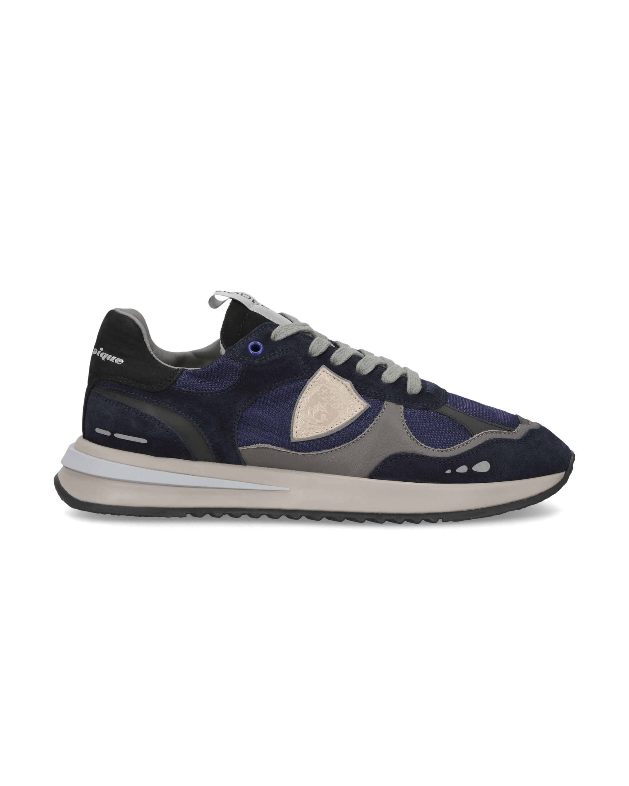 philippe-model-olympique-sneaker-herren-blau-grau-schwarz image 1