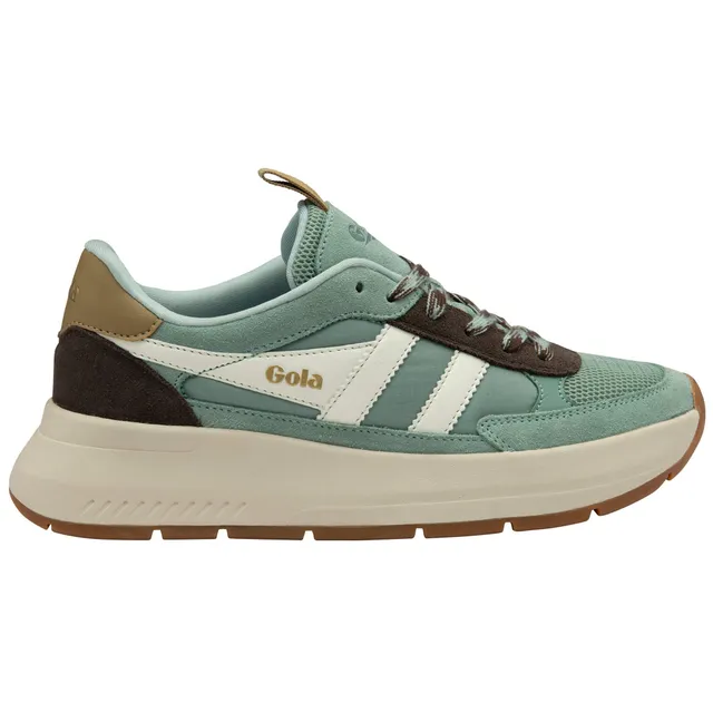 gola-phoenix-sneaker-f-r-damen-in-gr-n-dunkelbraun-hellkaramell image 1